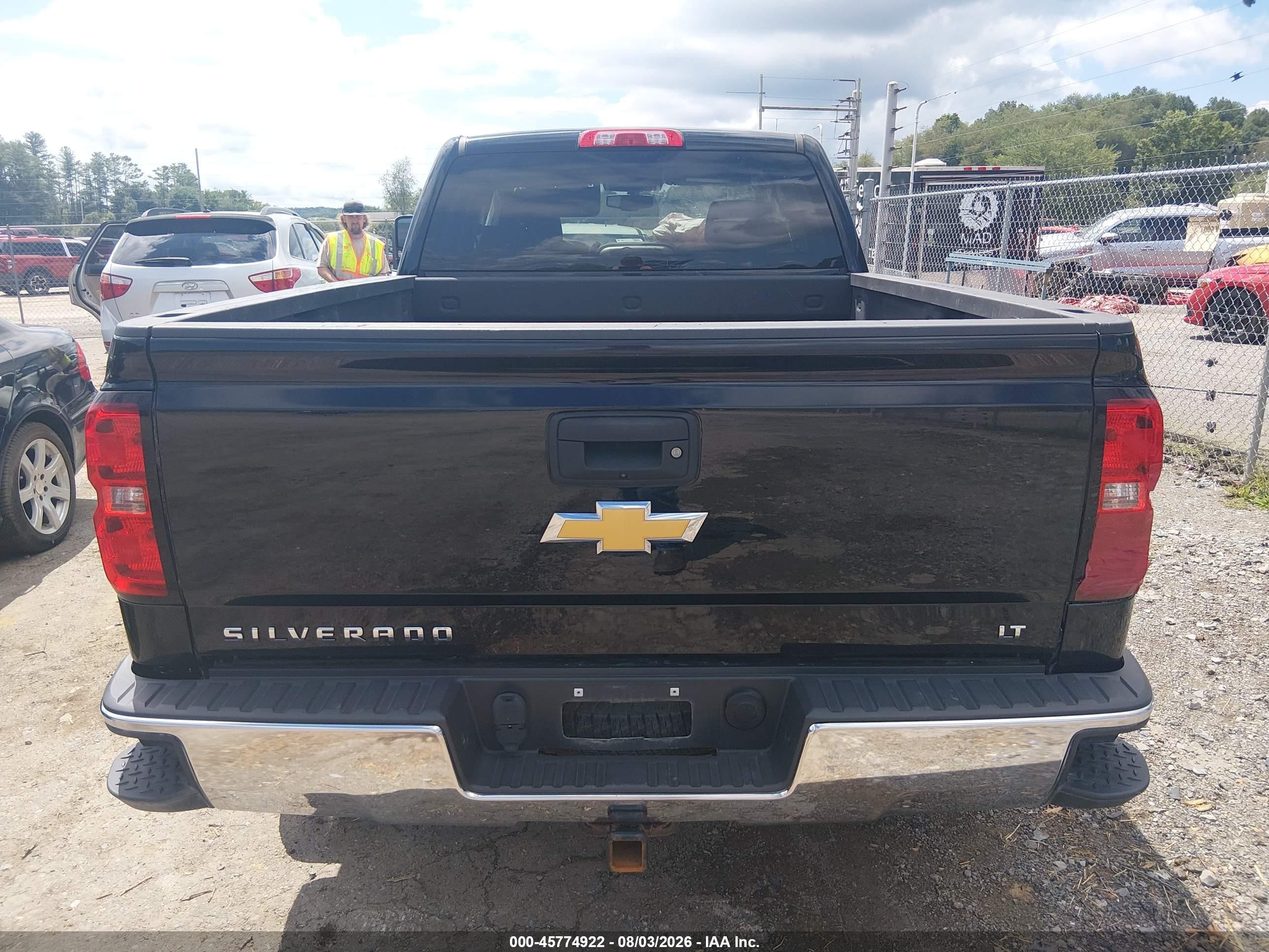 2017 Chevrolet Silverado 1500 Lt Black vin: 1GCVKREC7HZ315876