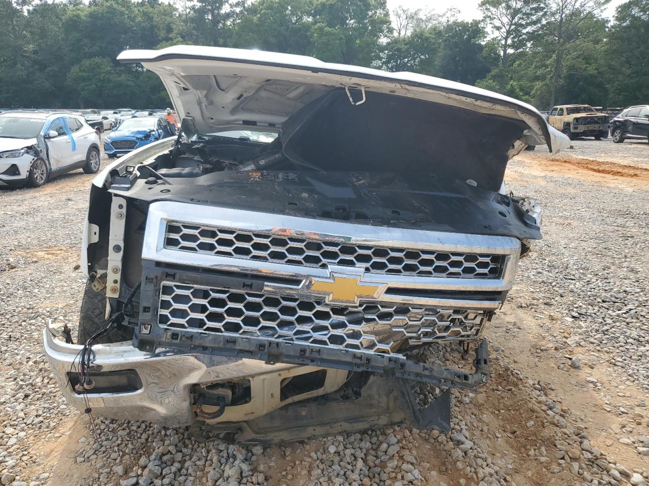 2014 Chevrolet Silverado K1500 Lt White vin: 1GCVKREC8EZ106058