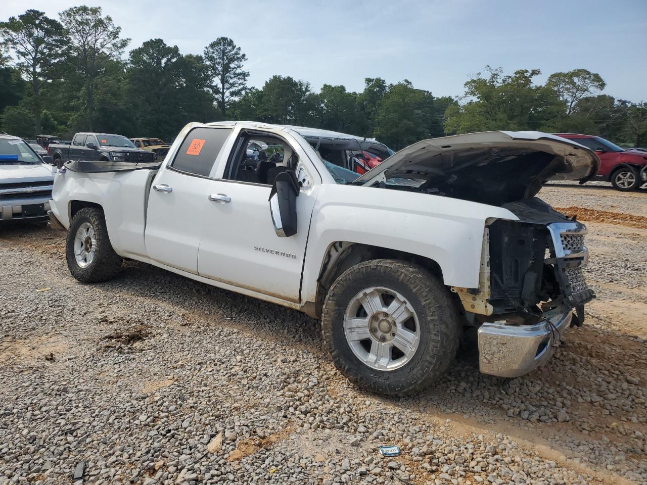 2014 Chevrolet Silverado K1500 Lt White vin: 1GCVKREC8EZ106058
