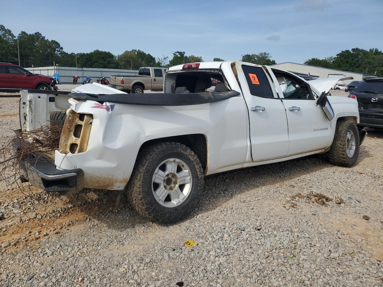 2014 Chevrolet Silverado K1500 Lt White vin: 1GCVKREC8EZ106058