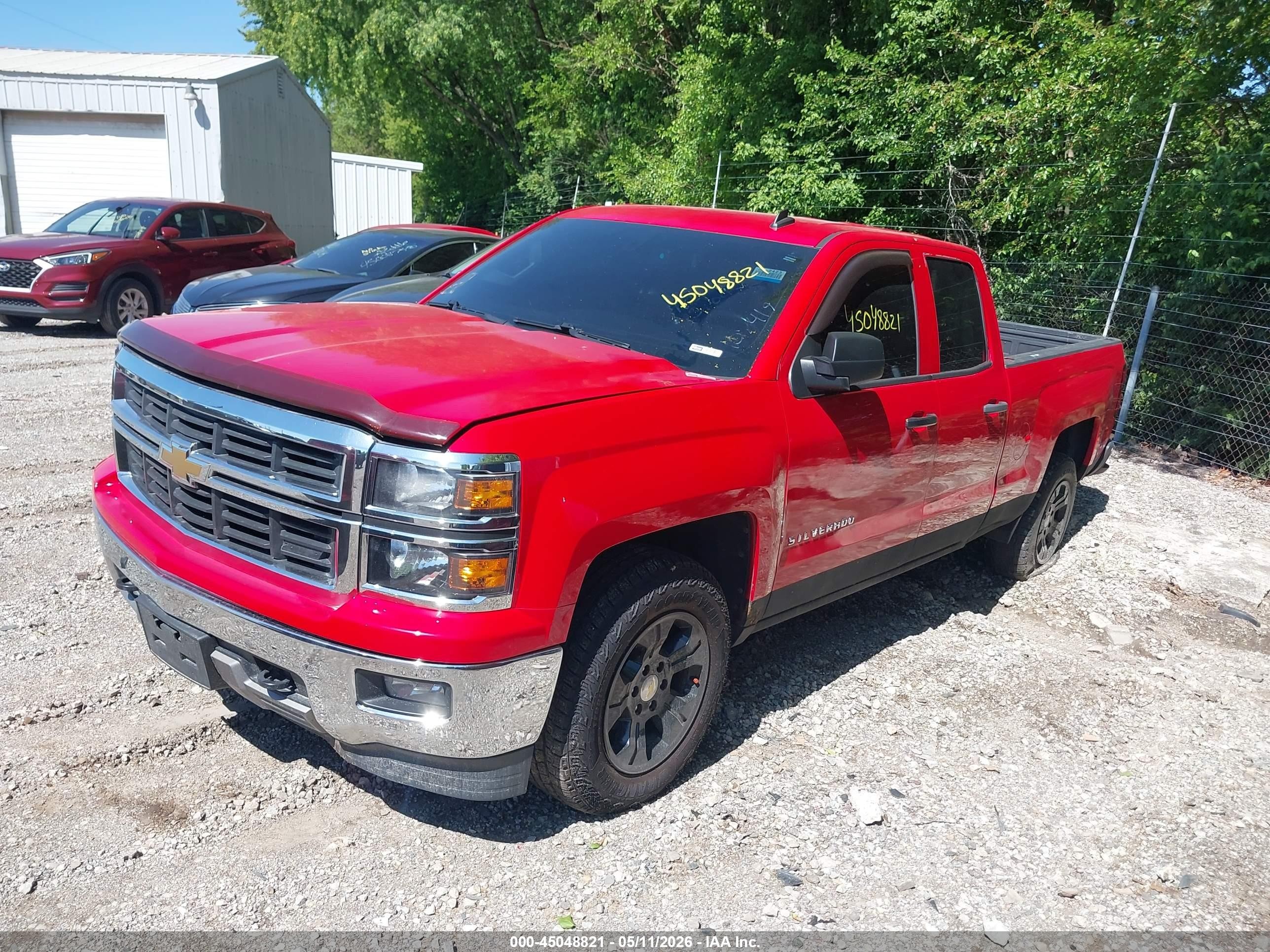 2014 Chevrolet Silverado 1500 2lt Красный vin: 1GCVKREC8EZ107419