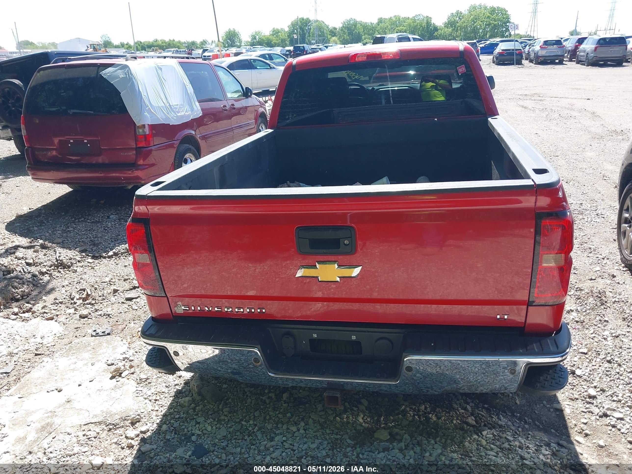 2014 Chevrolet Silverado 1500 2lt Красный vin: 1GCVKREC8EZ107419