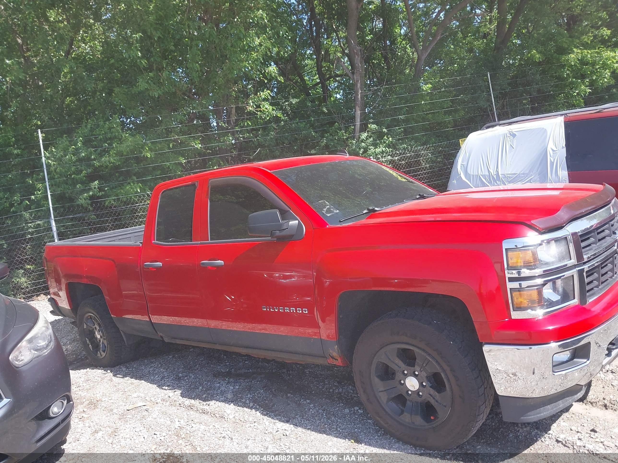 2014 Chevrolet Silverado 1500 2lt Красный vin: 1GCVKREC8EZ107419