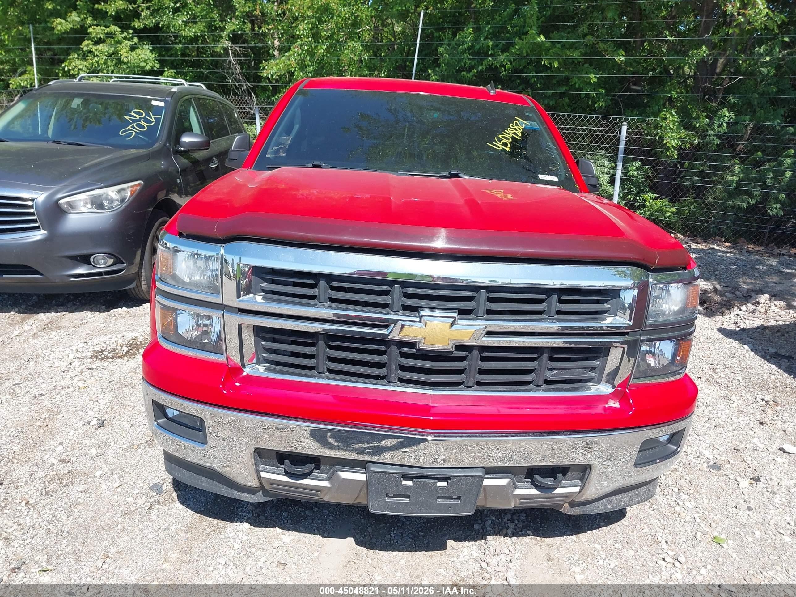 2014 Chevrolet Silverado 1500 2lt Красный vin: 1GCVKREC8EZ107419