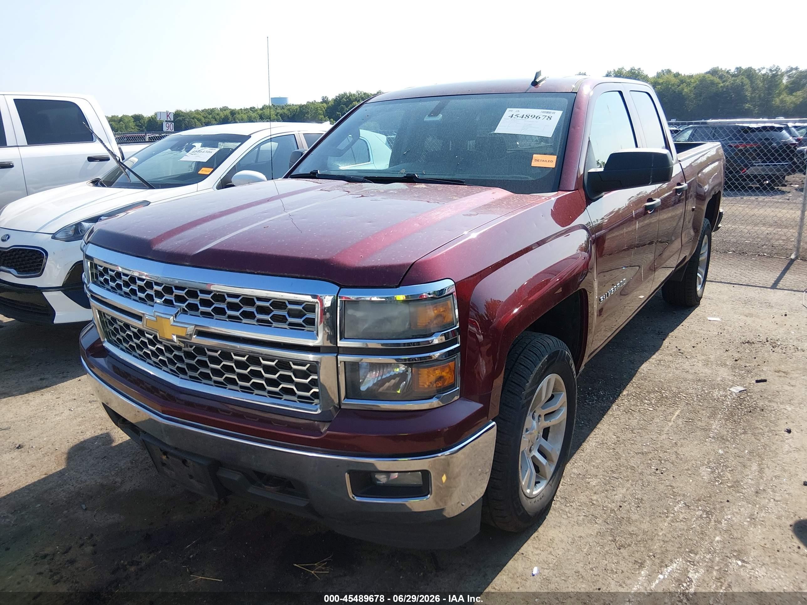 2014 Chevrolet Silverado 1500 Lt Maroon vin: 1GCVKREC8EZ209433