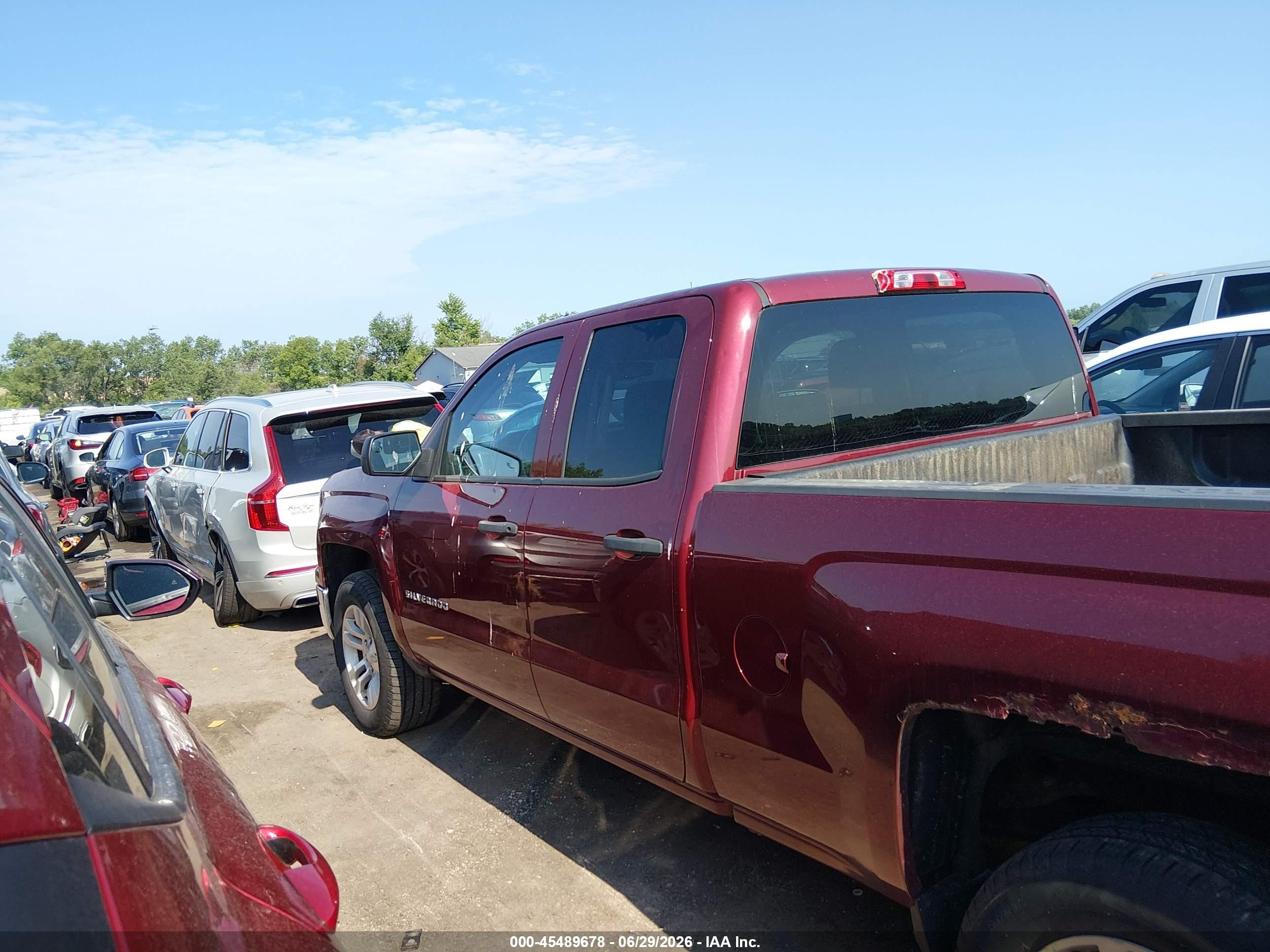 2014 Chevrolet Silverado 1500 Lt Maroon vin: 1GCVKREC8EZ209433