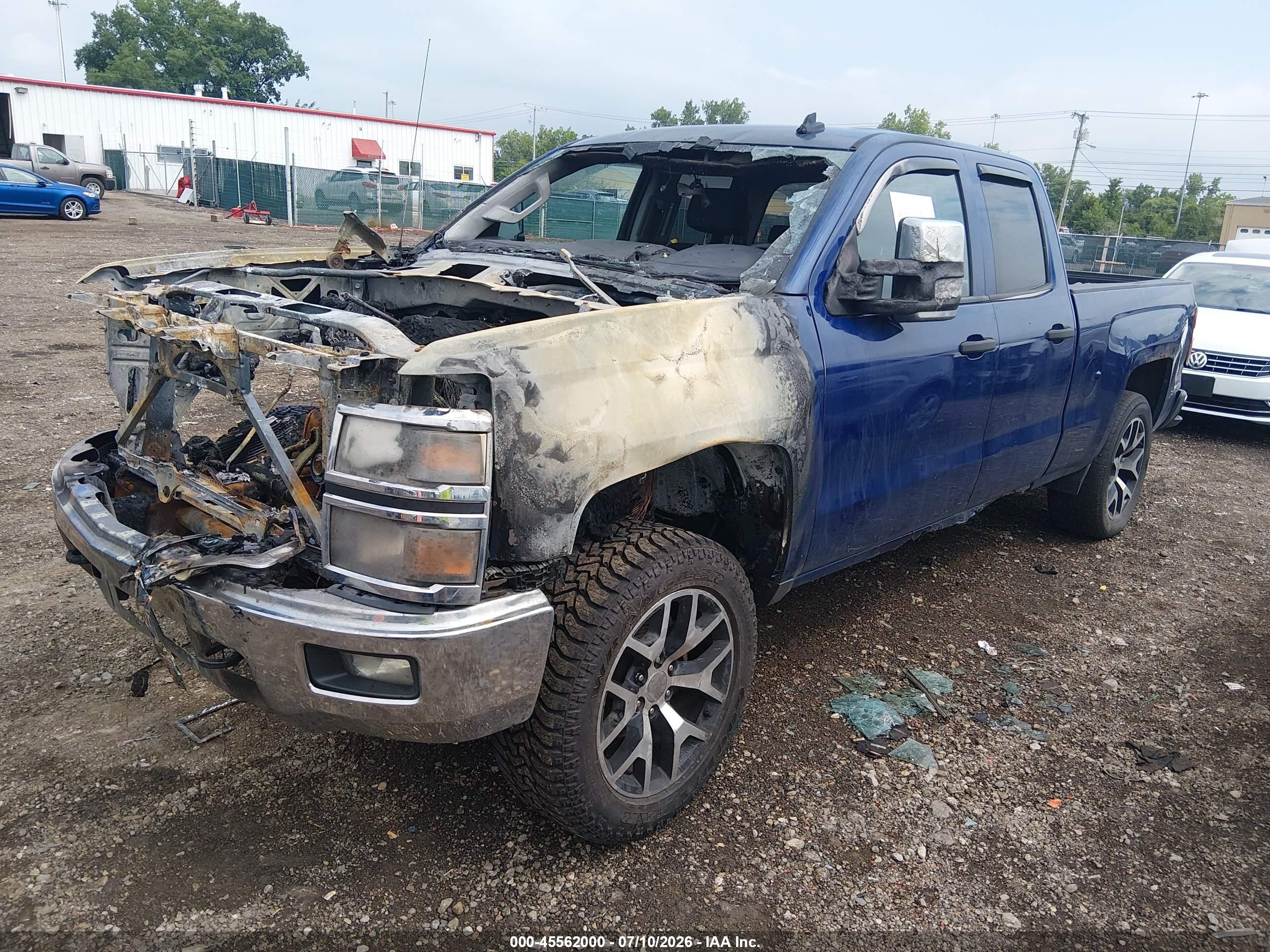2014 Chevrolet Silverado 1500 Lt Blue vin: 1GCVKREC8EZ236664