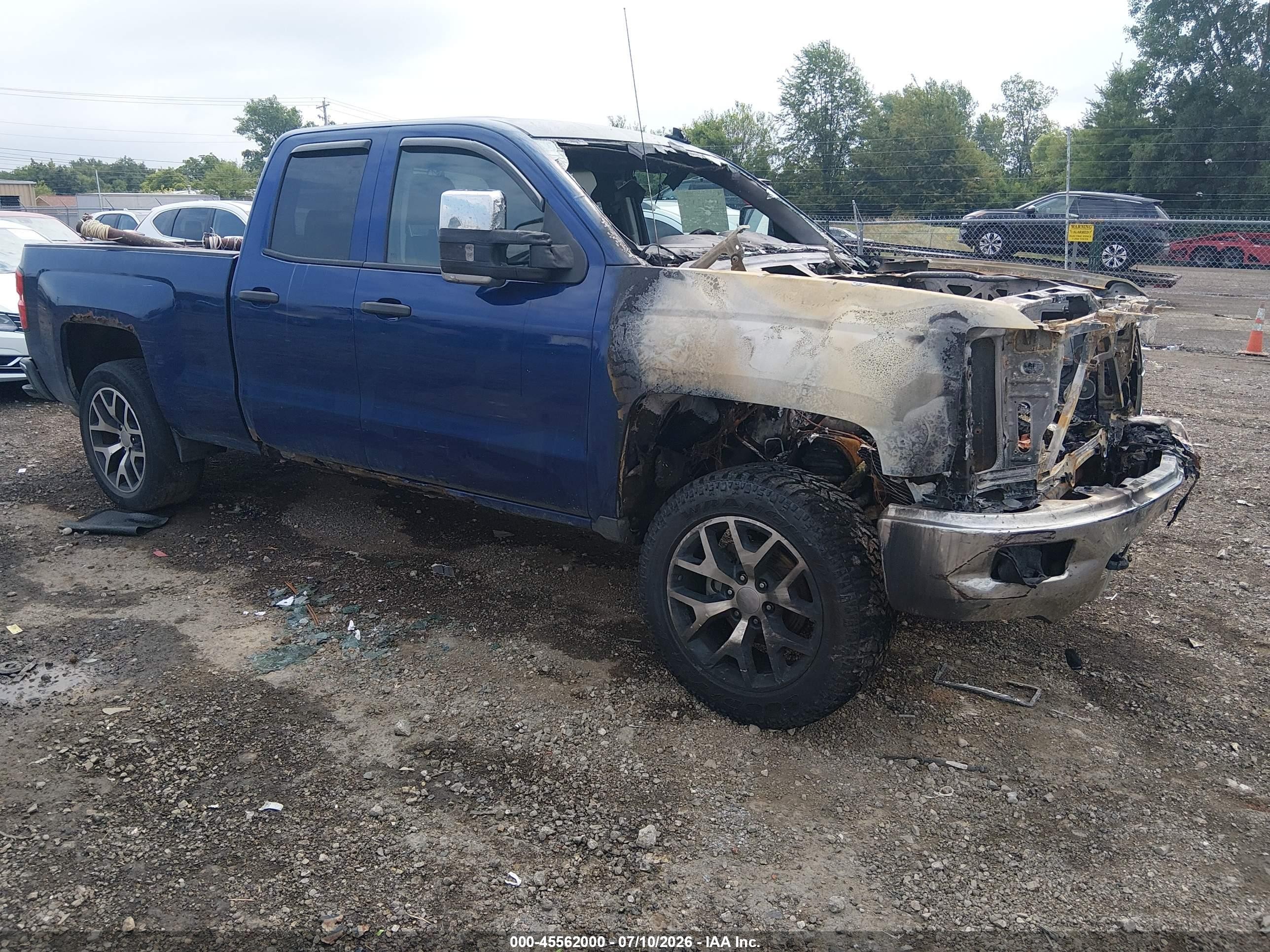 2014 Chevrolet Silverado 1500 Lt Blue vin: 1GCVKREC8EZ236664