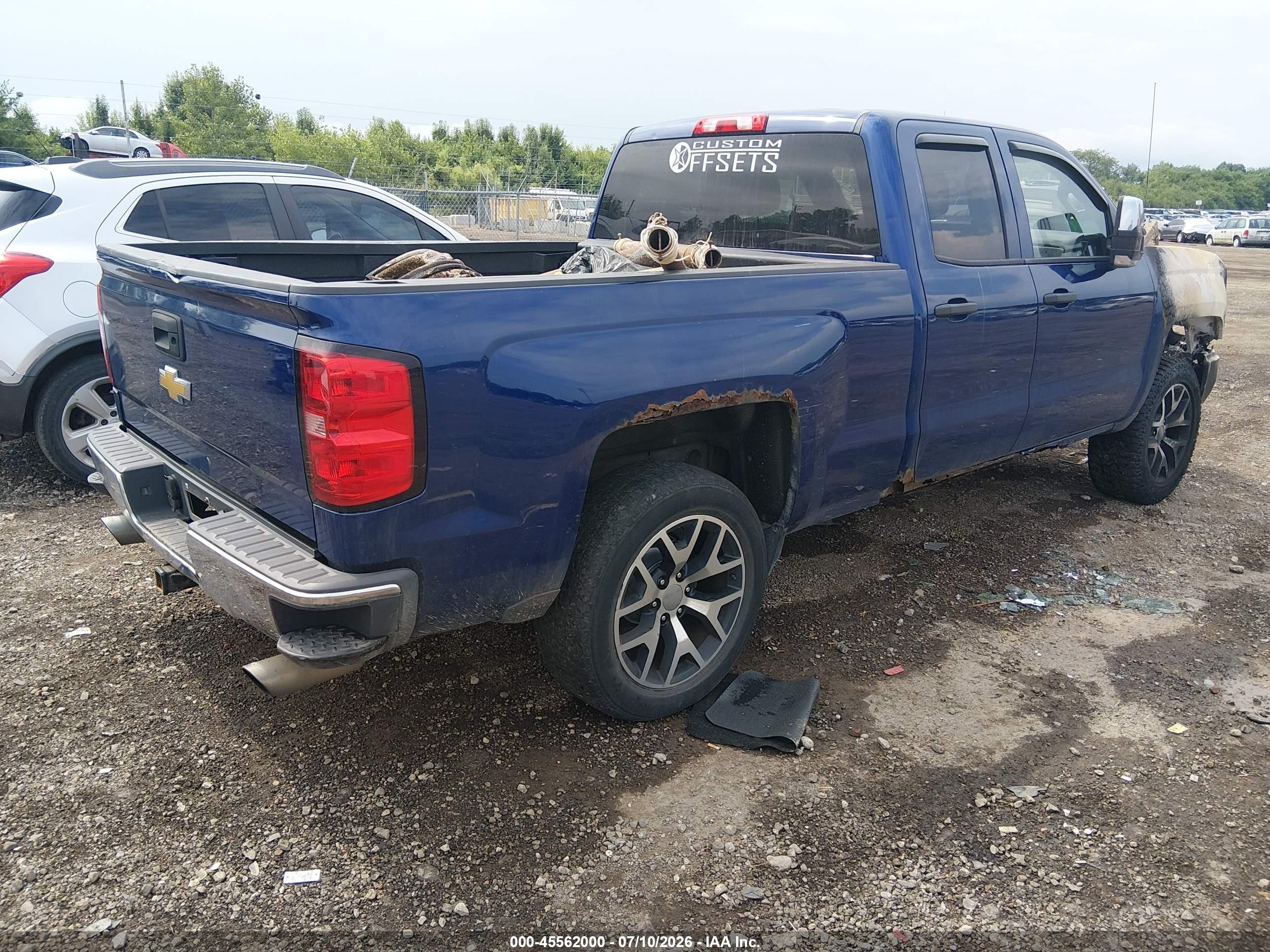 2014 Chevrolet Silverado 1500 Lt Blue vin: 1GCVKREC8EZ236664