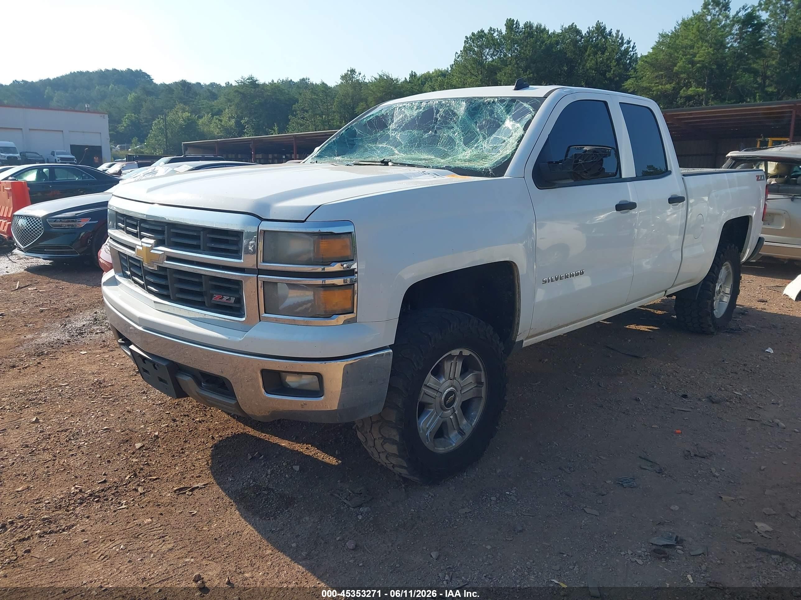 2014 Chevrolet Silverado 1500 Lt Белый vin: 1GCVKREC8EZ264514