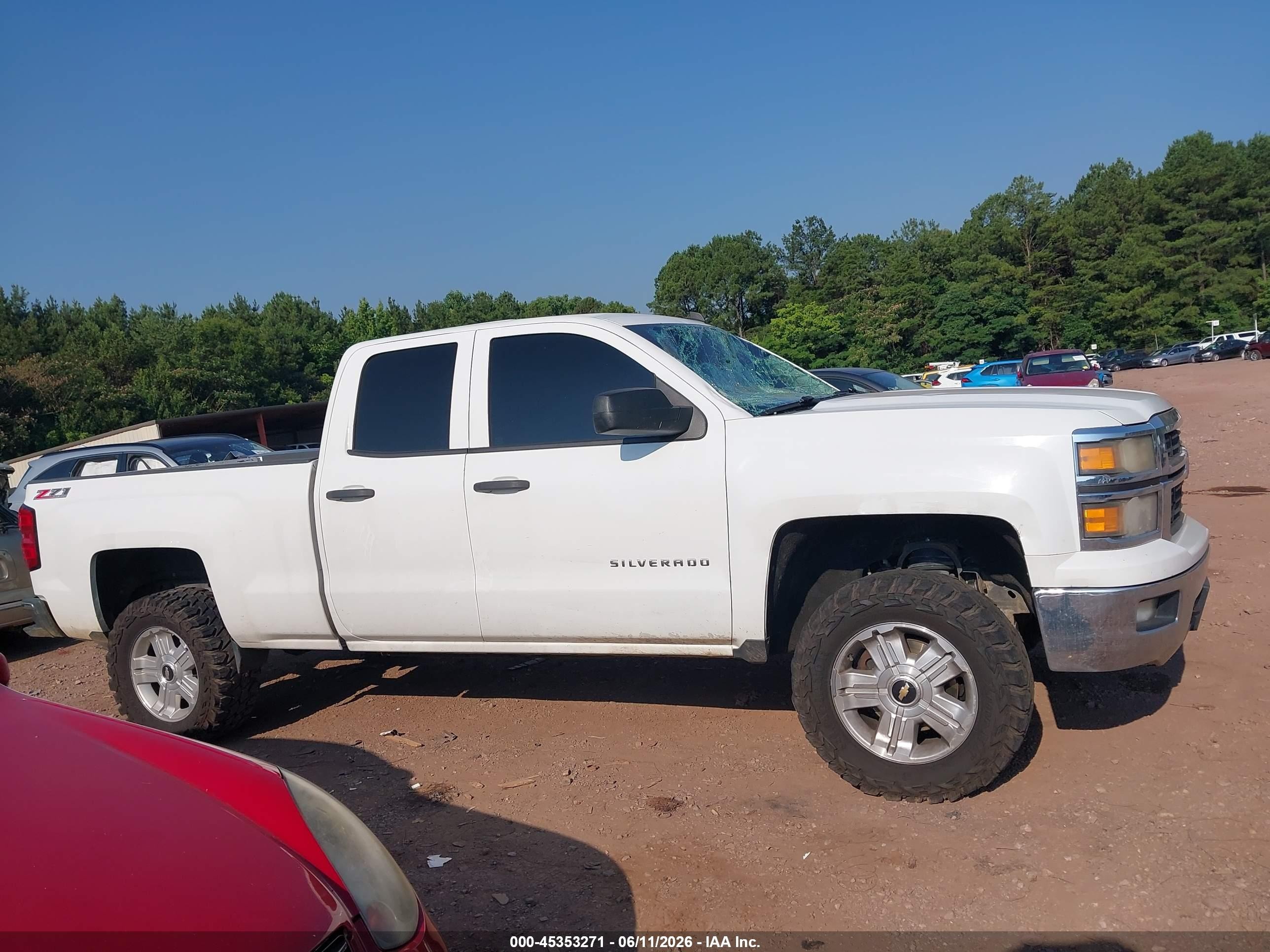 2014 Chevrolet Silverado 1500 Lt Белый vin: 1GCVKREC8EZ264514