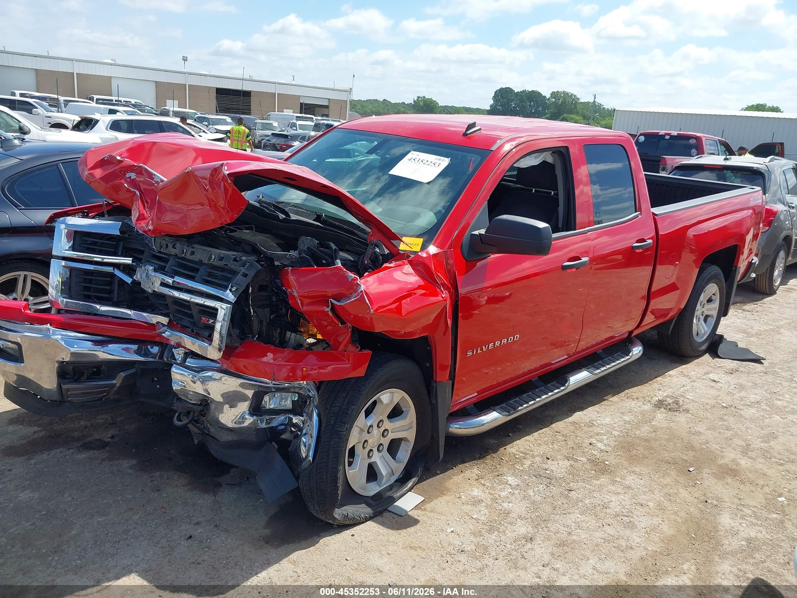 2014 Chevrolet Silverado 1500 Lt Red vin: 1GCVKREC8EZ266327