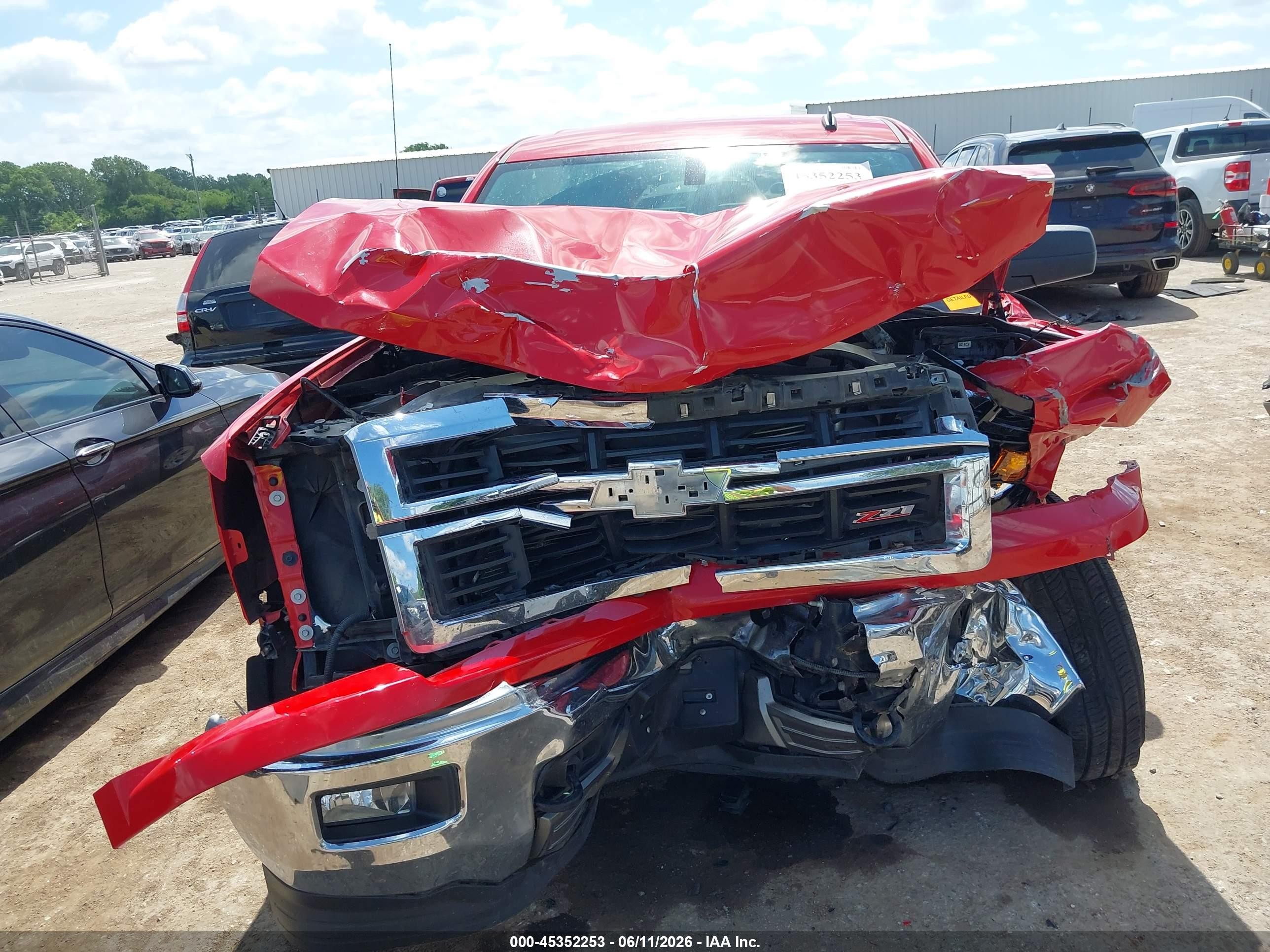 2014 Chevrolet Silverado 1500 Lt Red vin: 1GCVKREC8EZ266327