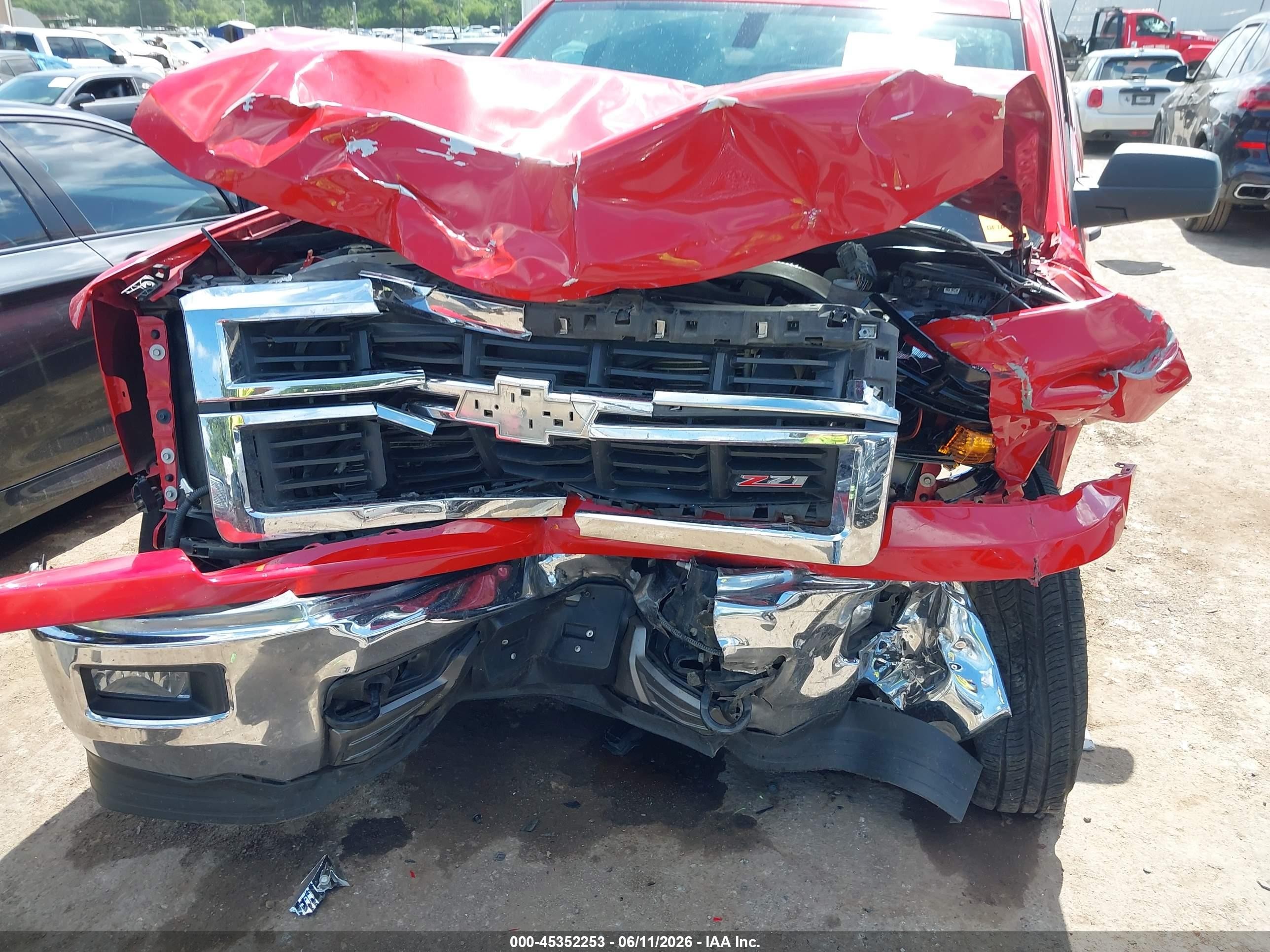 2014 Chevrolet Silverado 1500 Lt Red vin: 1GCVKREC8EZ266327