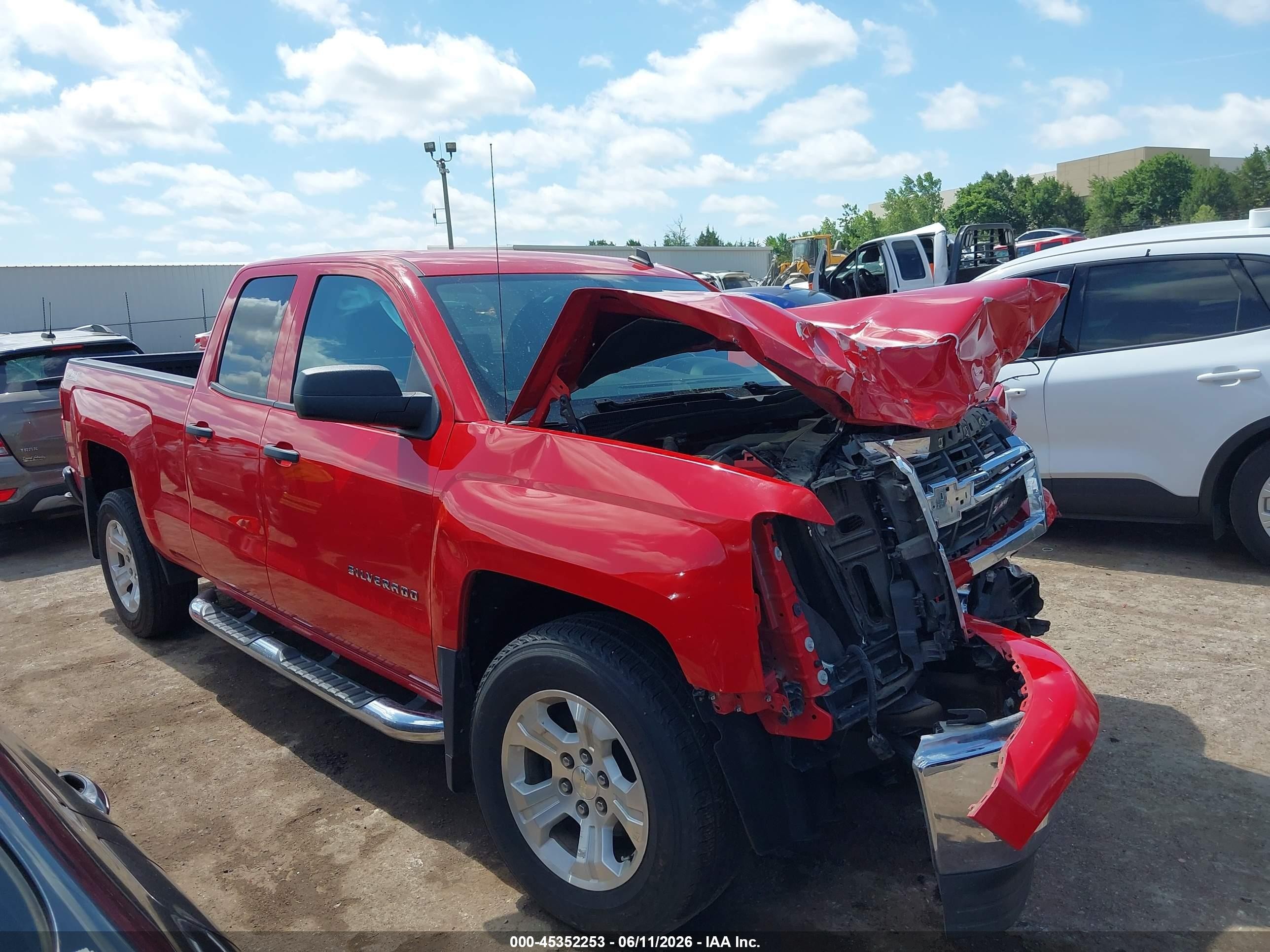 2014 Chevrolet Silverado 1500 Lt Red vin: 1GCVKREC8EZ266327