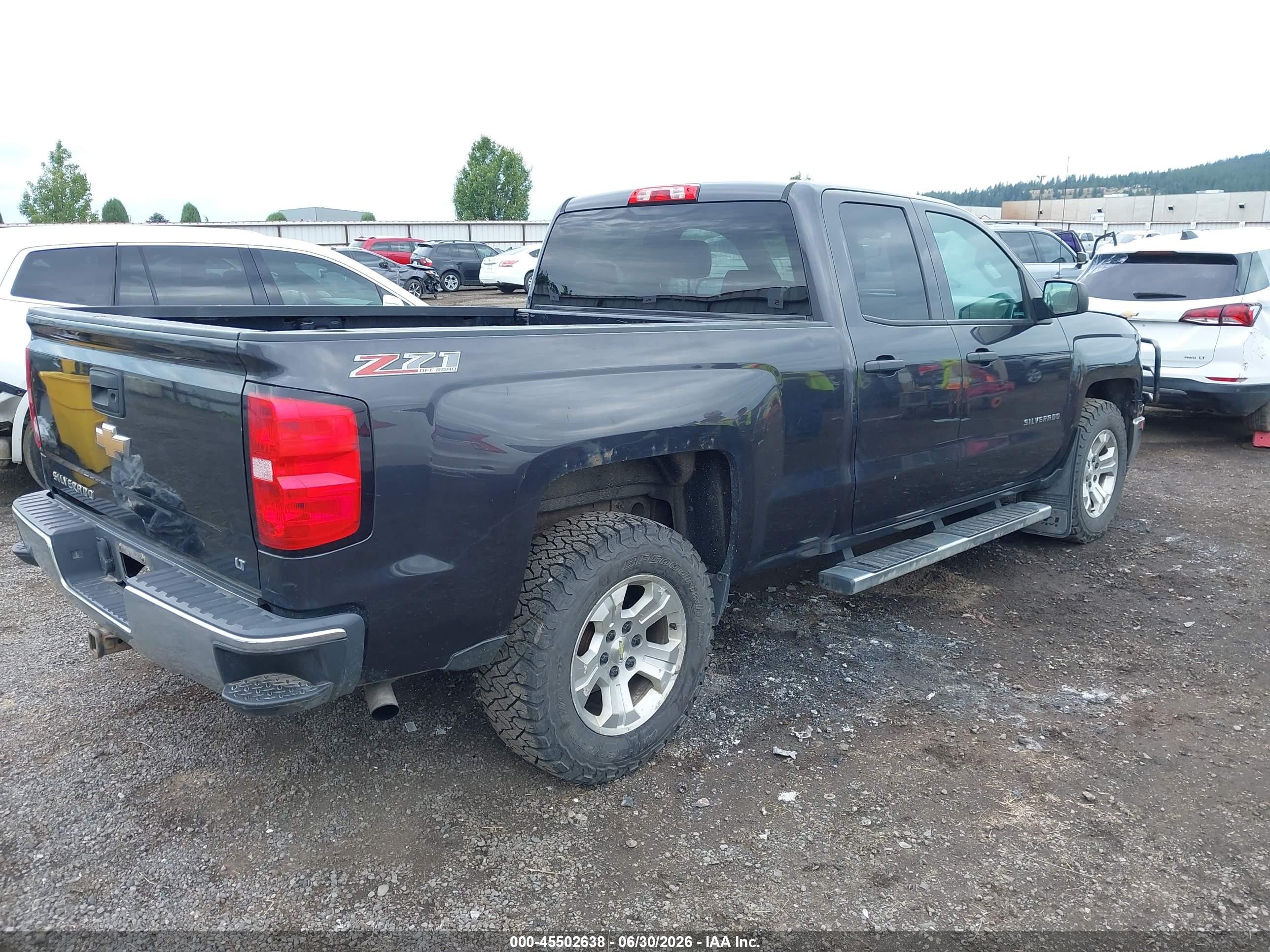 2014 Chevrolet Silverado 1500 Lt Gray vin: 1GCVKREC8EZ352690