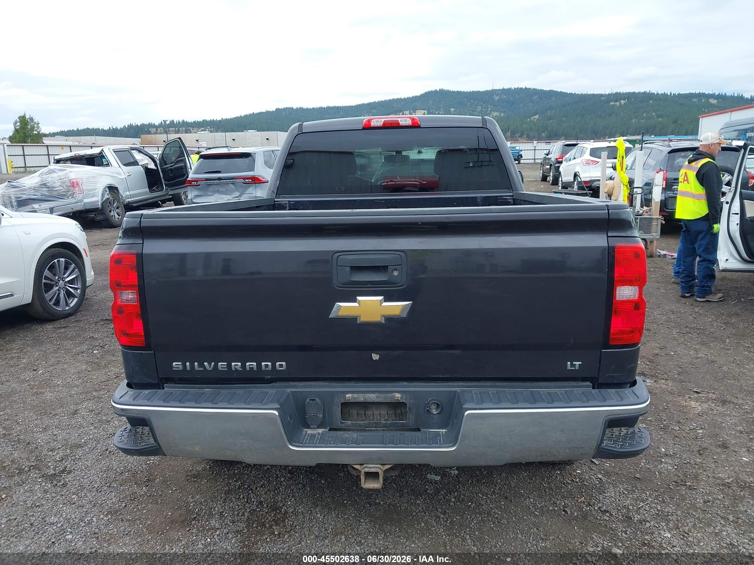 2014 Chevrolet Silverado 1500 Lt Gray vin: 1GCVKREC8EZ352690