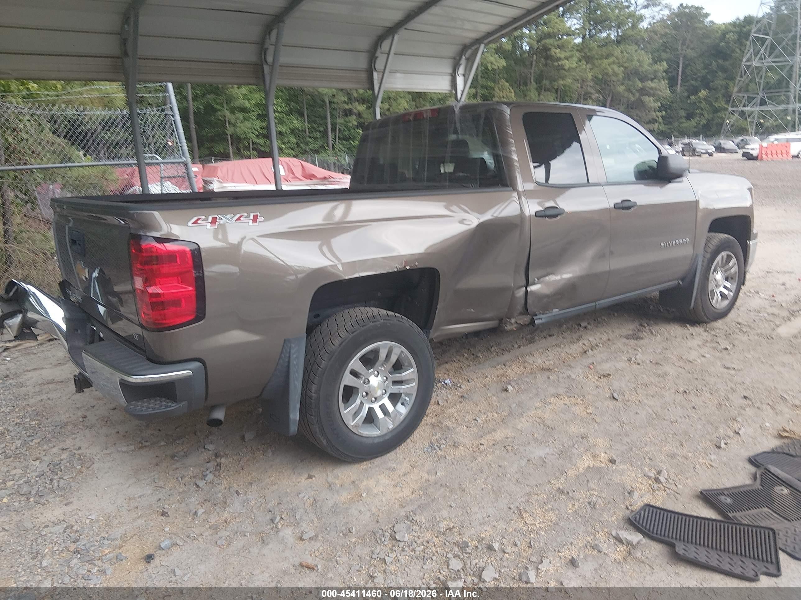 2014 Chevrolet Silverado 1500 Lt Brown vin: 1GCVKREC8EZ396883