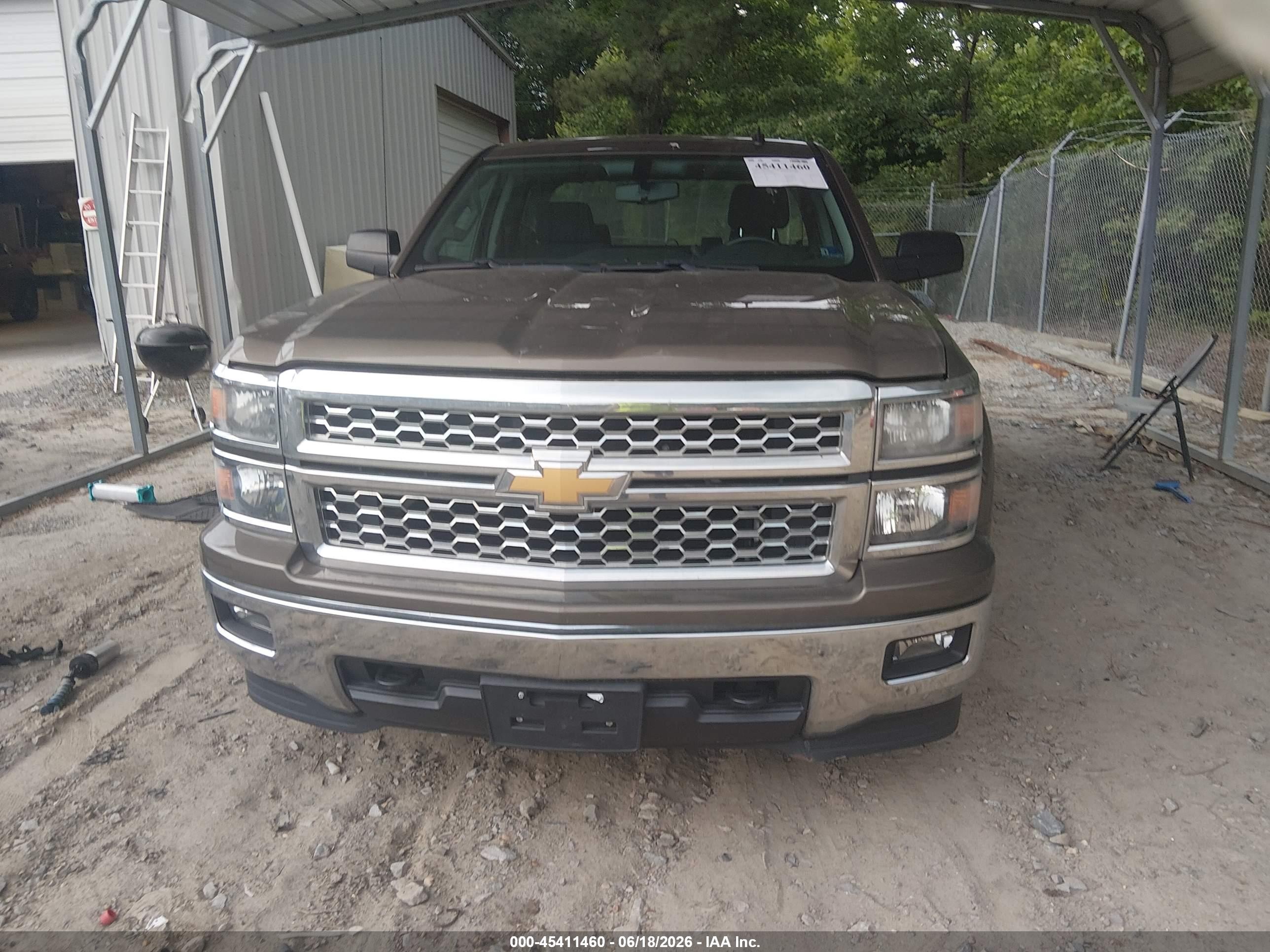 2014 Chevrolet Silverado 1500 Lt Brown vin: 1GCVKREC8EZ396883