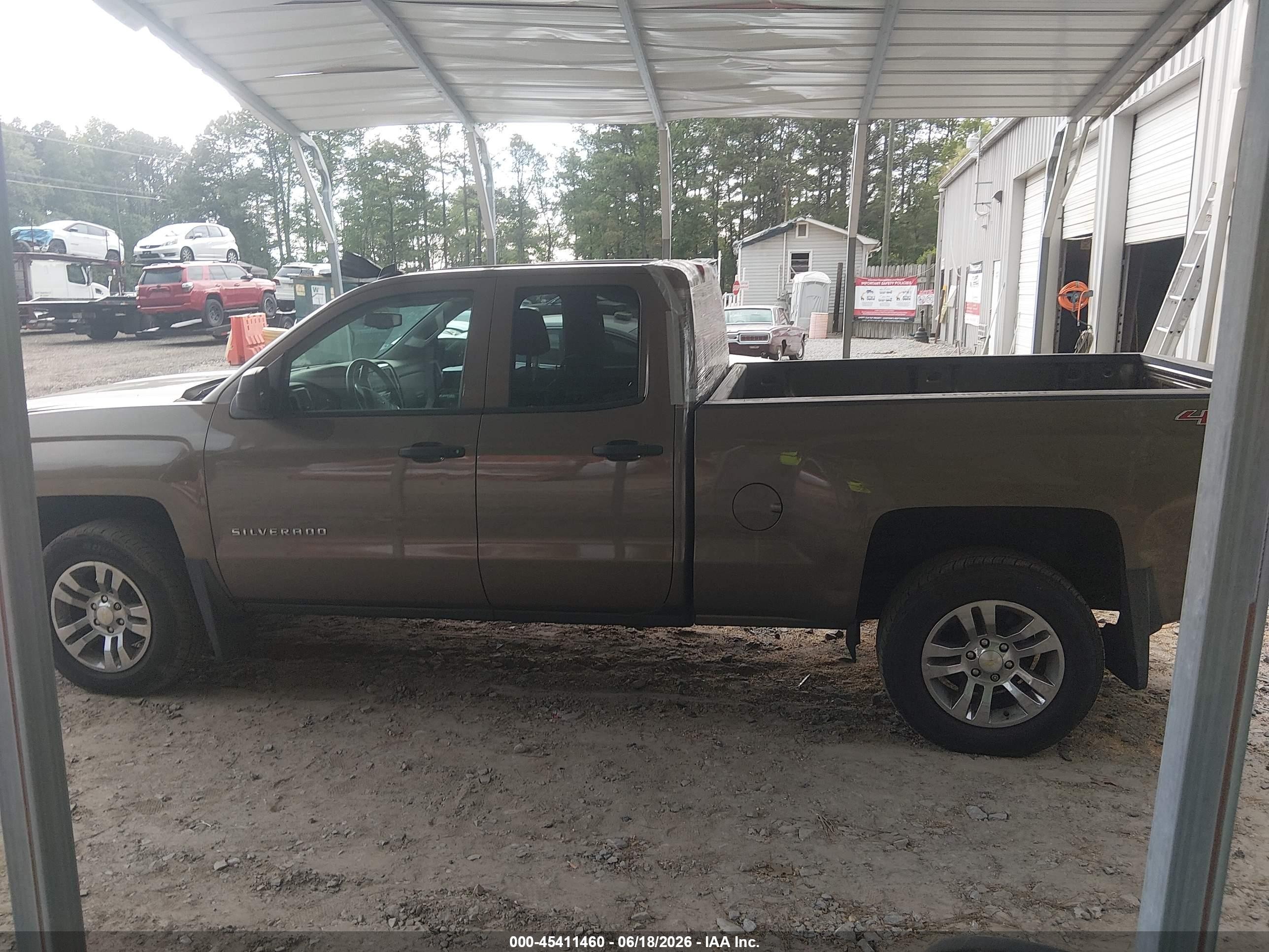 2014 Chevrolet Silverado 1500 Lt Brown vin: 1GCVKREC8EZ396883