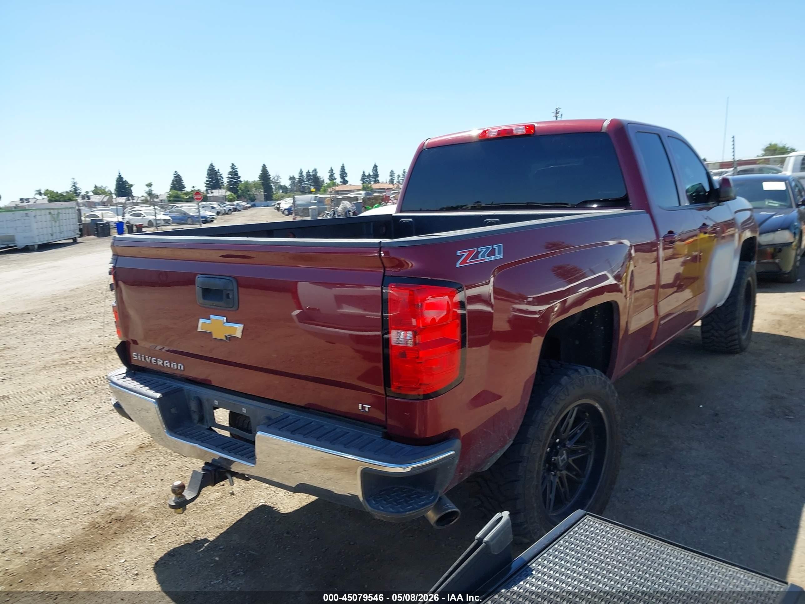 2015 Chevrolet Silverado 1500 2lt Темно-бордовый vin: 1GCVKREC8FZ330075