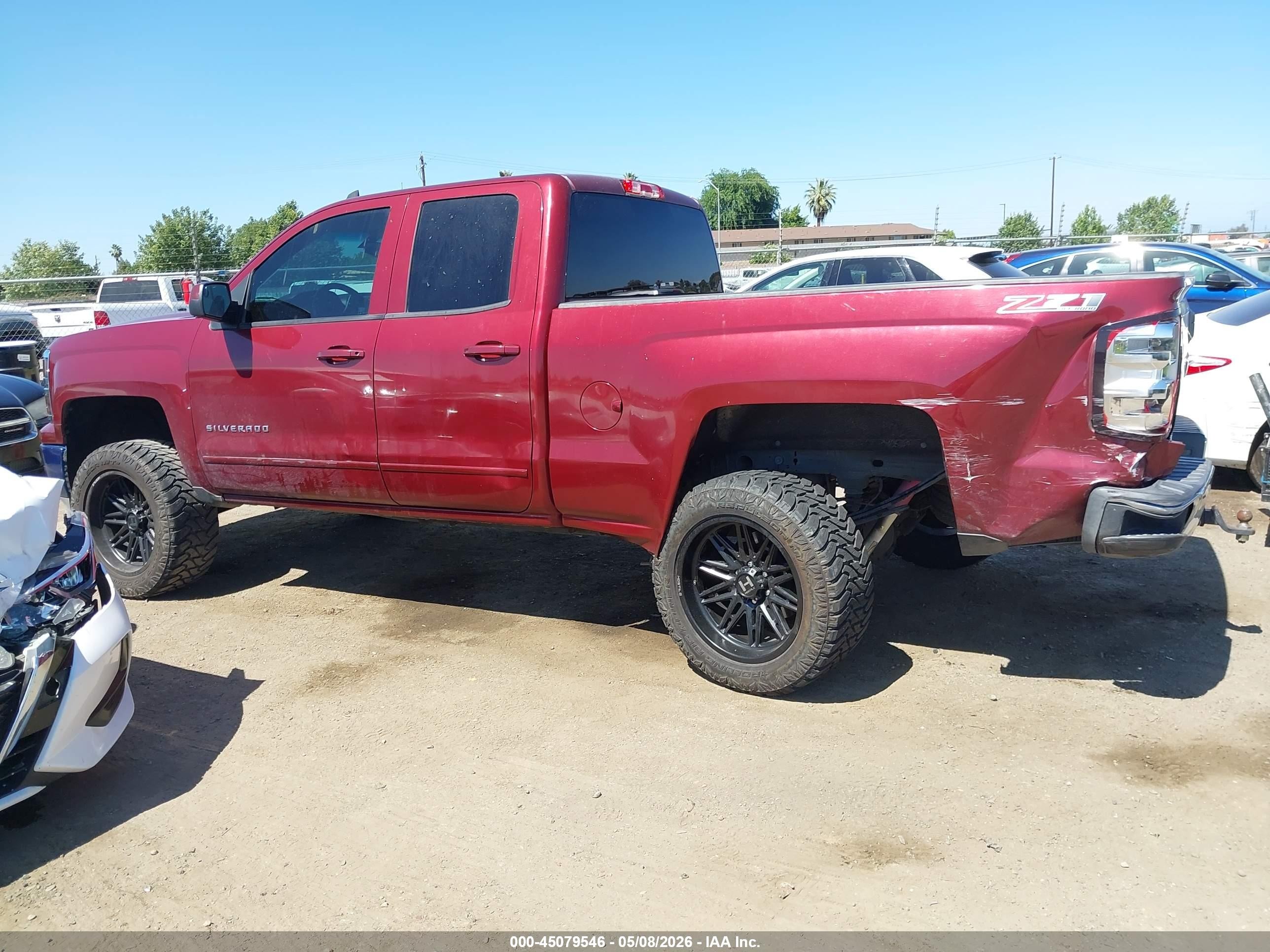 2015 Chevrolet Silverado 1500 2lt Темно-бордовый vin: 1GCVKREC8FZ330075