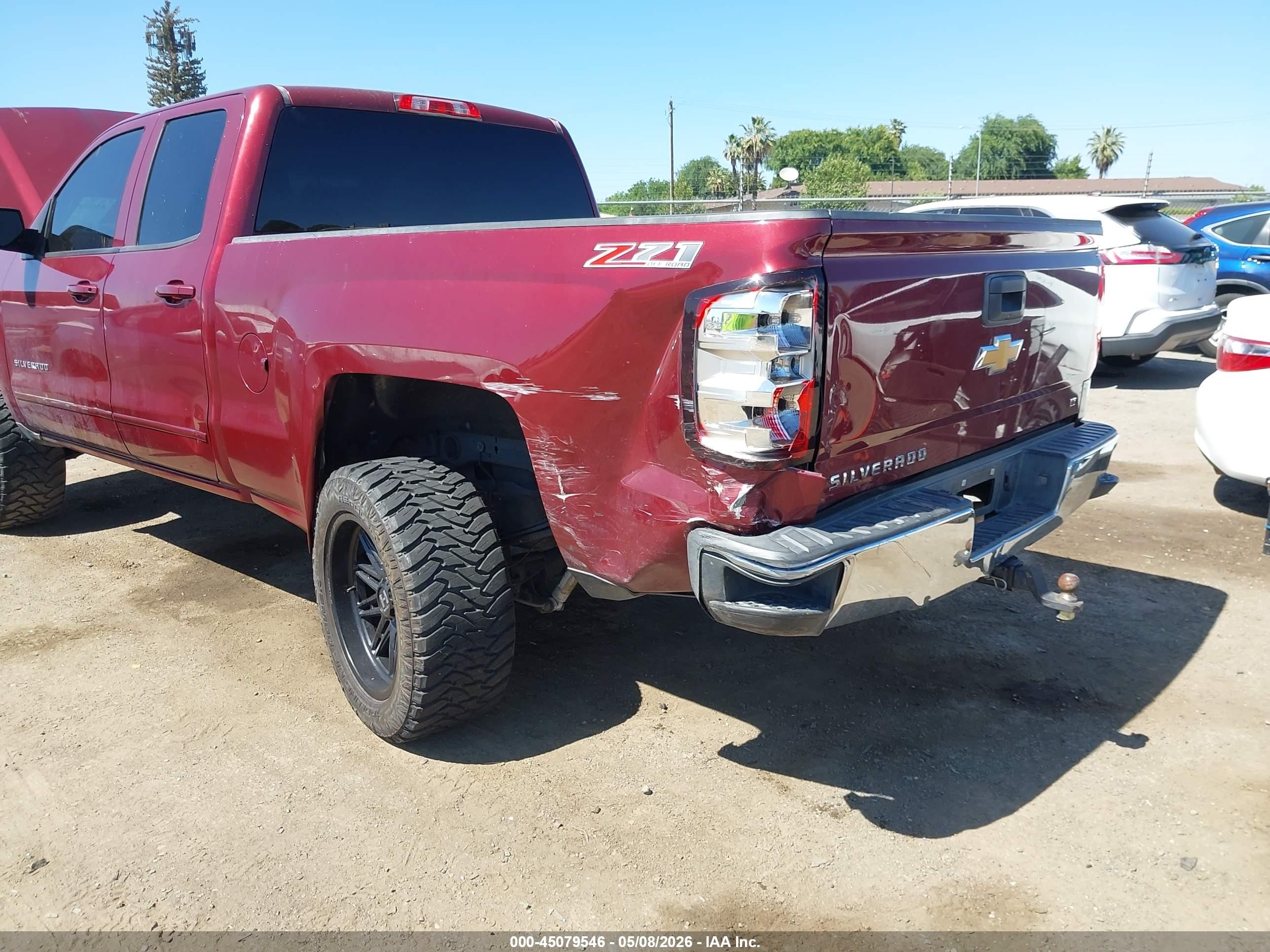 2015 Chevrolet Silverado 1500 2lt Темно-бордовый vin: 1GCVKREC8FZ330075