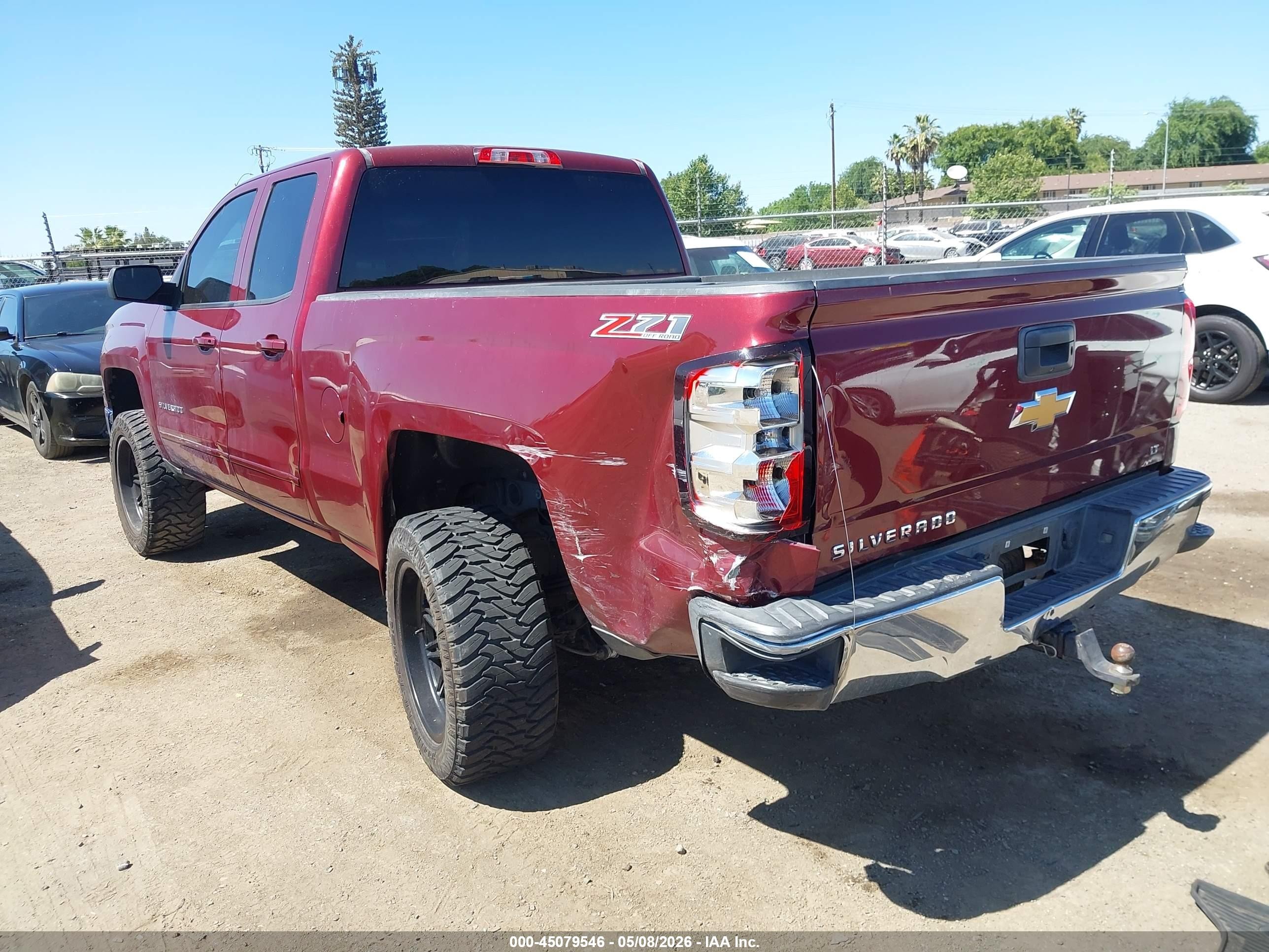 2015 Chevrolet Silverado 1500 2lt Темно-бордовый vin: 1GCVKREC8FZ330075