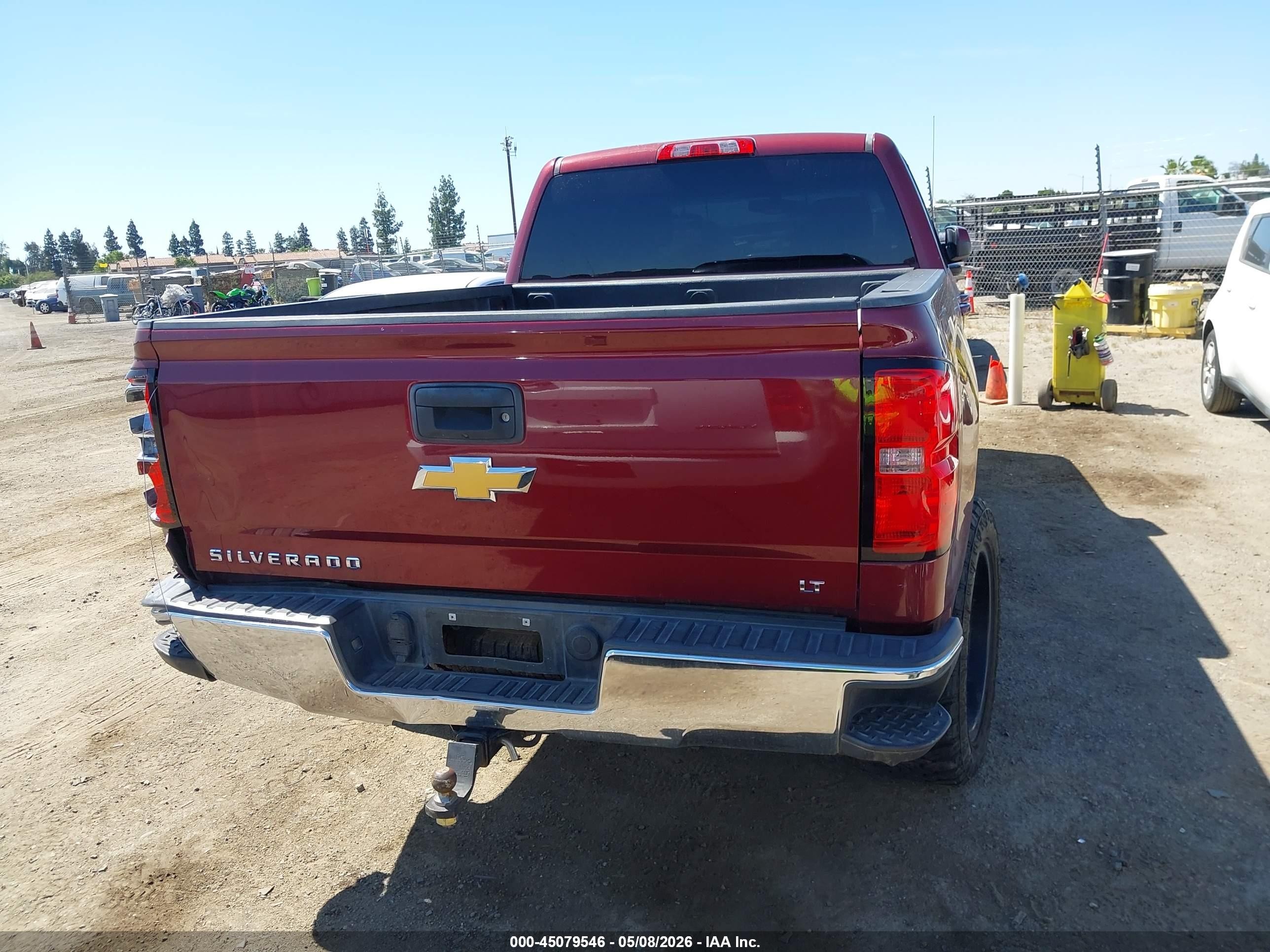 2015 Chevrolet Silverado 1500 2lt Темно-бордовый vin: 1GCVKREC8FZ330075