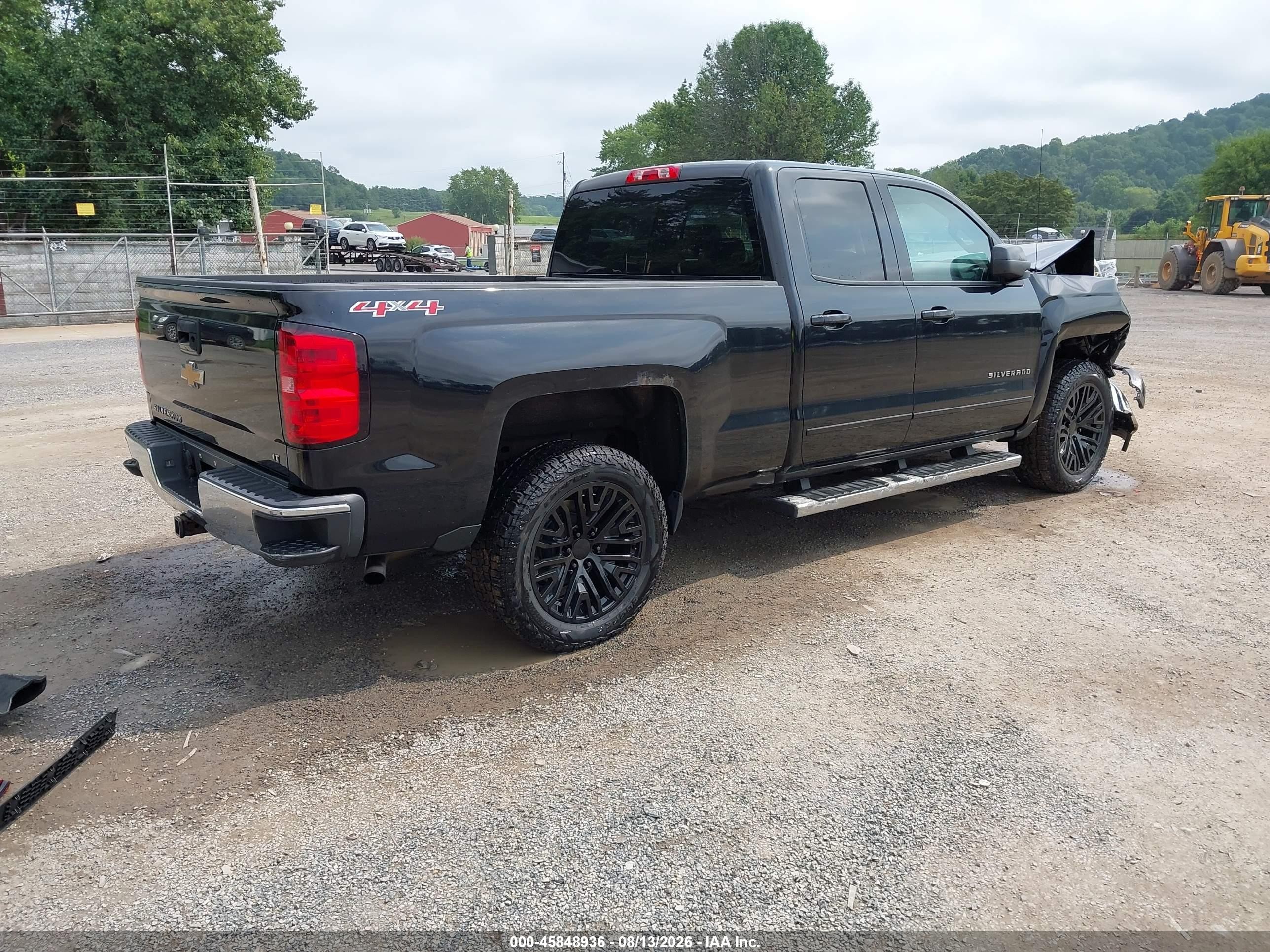 2015 Chevrolet Silverado 1500 Lt Black vin: 1GCVKREC8FZ346177