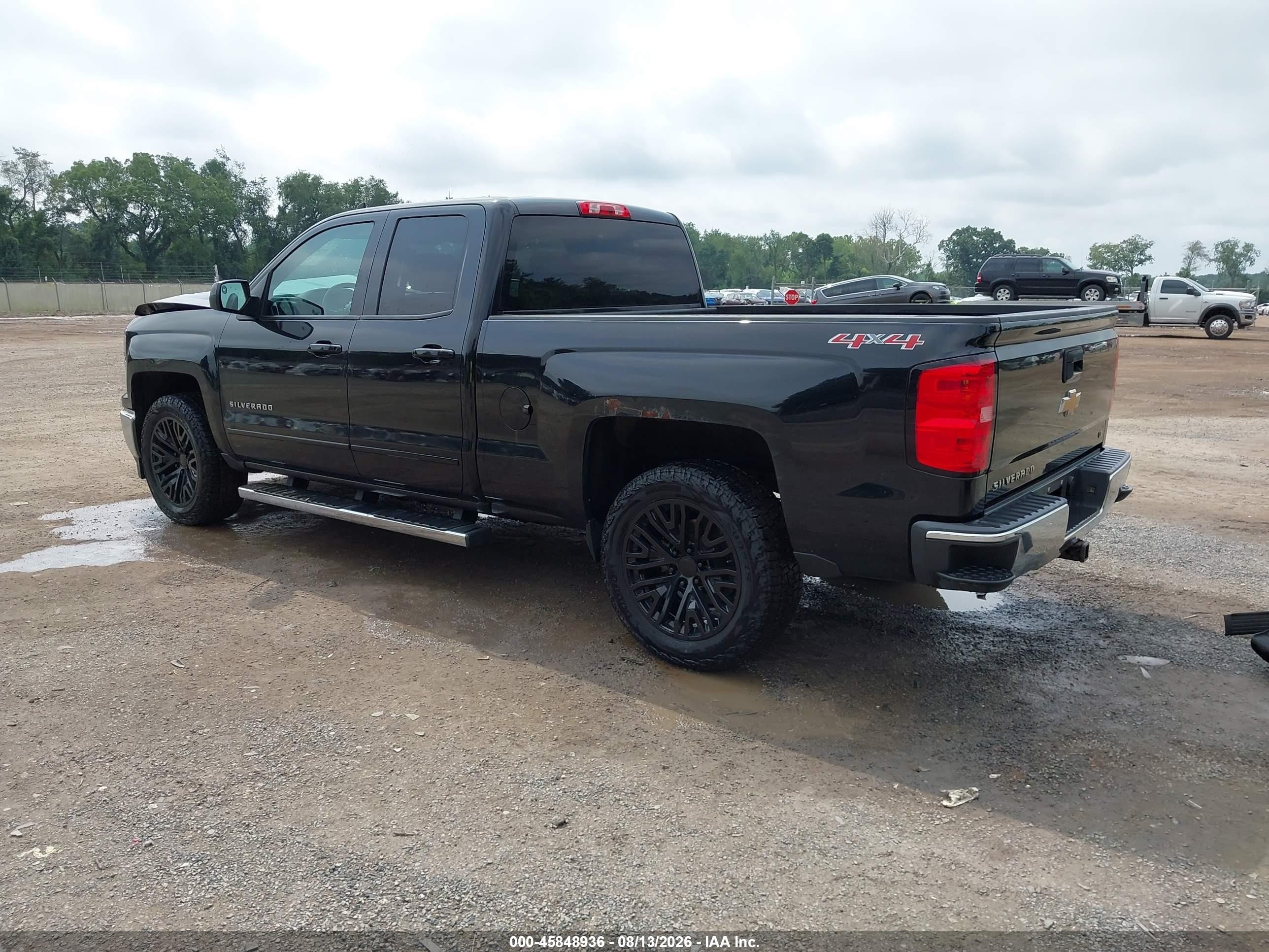 2015 Chevrolet Silverado 1500 Lt Black vin: 1GCVKREC8FZ346177