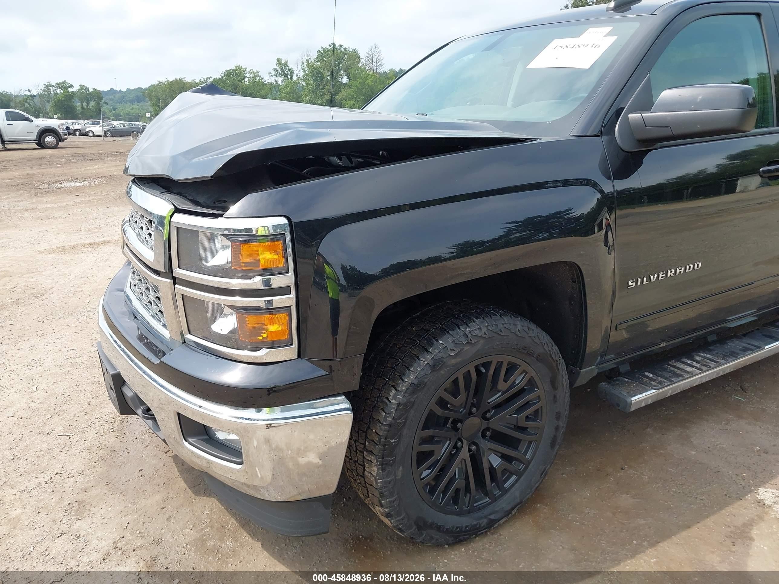 2015 Chevrolet Silverado 1500 Lt Black vin: 1GCVKREC8FZ346177