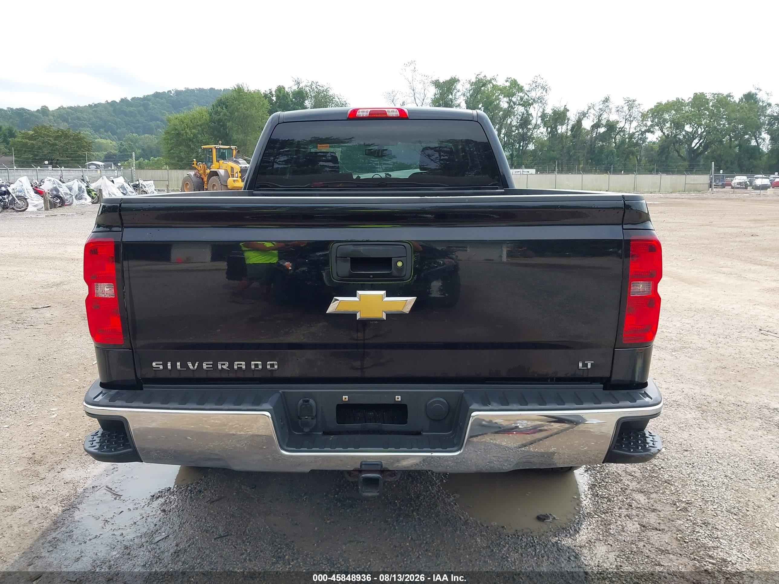 2015 Chevrolet Silverado 1500 Lt Black vin: 1GCVKREC8FZ346177