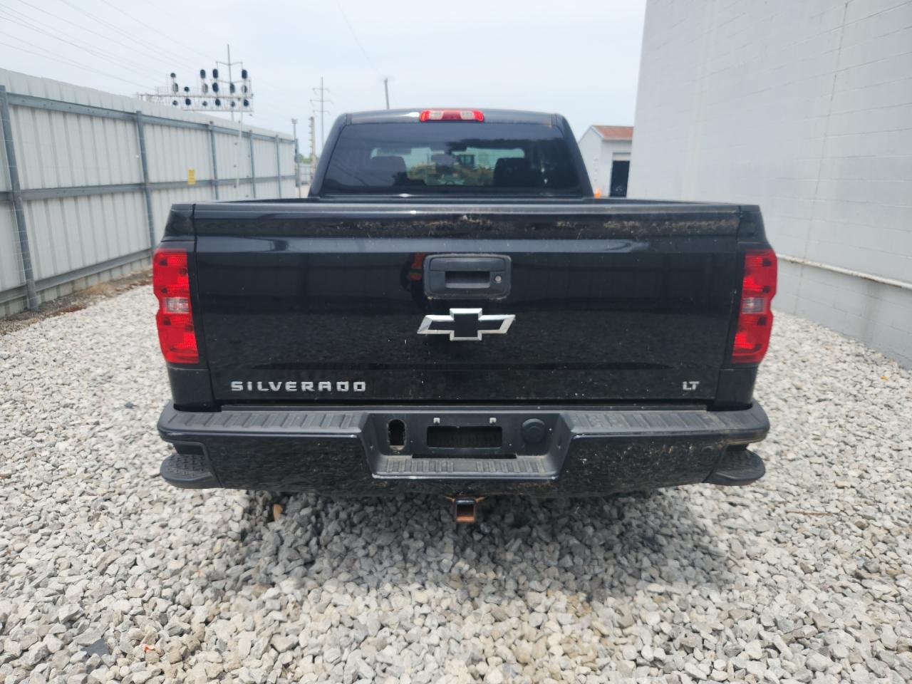 2015 Chevrolet Silverado K1500 Lt Black vin: 1GCVKREC8FZ381267 Damage: Tailgate, Chipped, 3