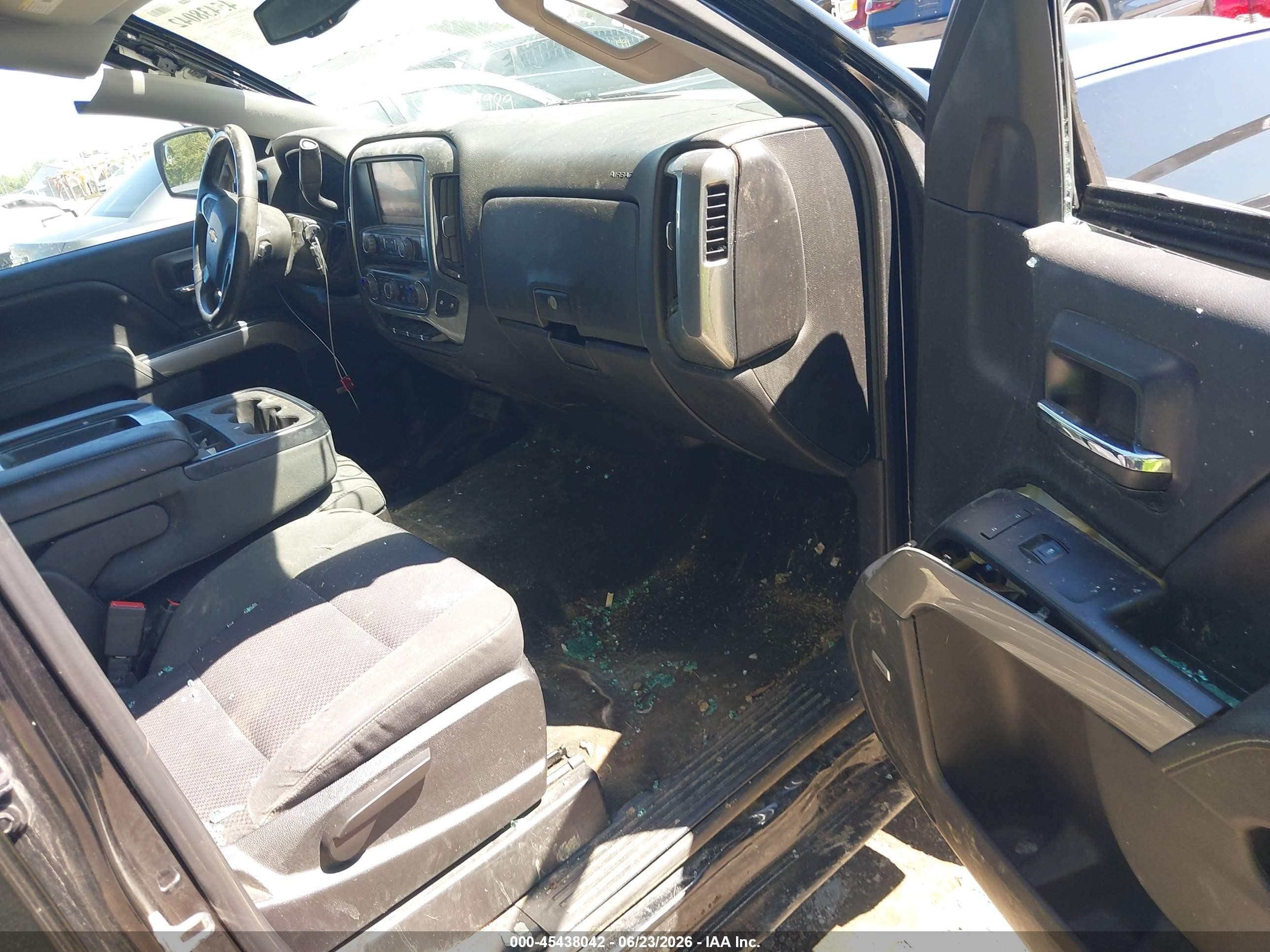 2015 Chevrolet Silverado 1500 Lt Black vin: 1GCVKREC8FZ406202