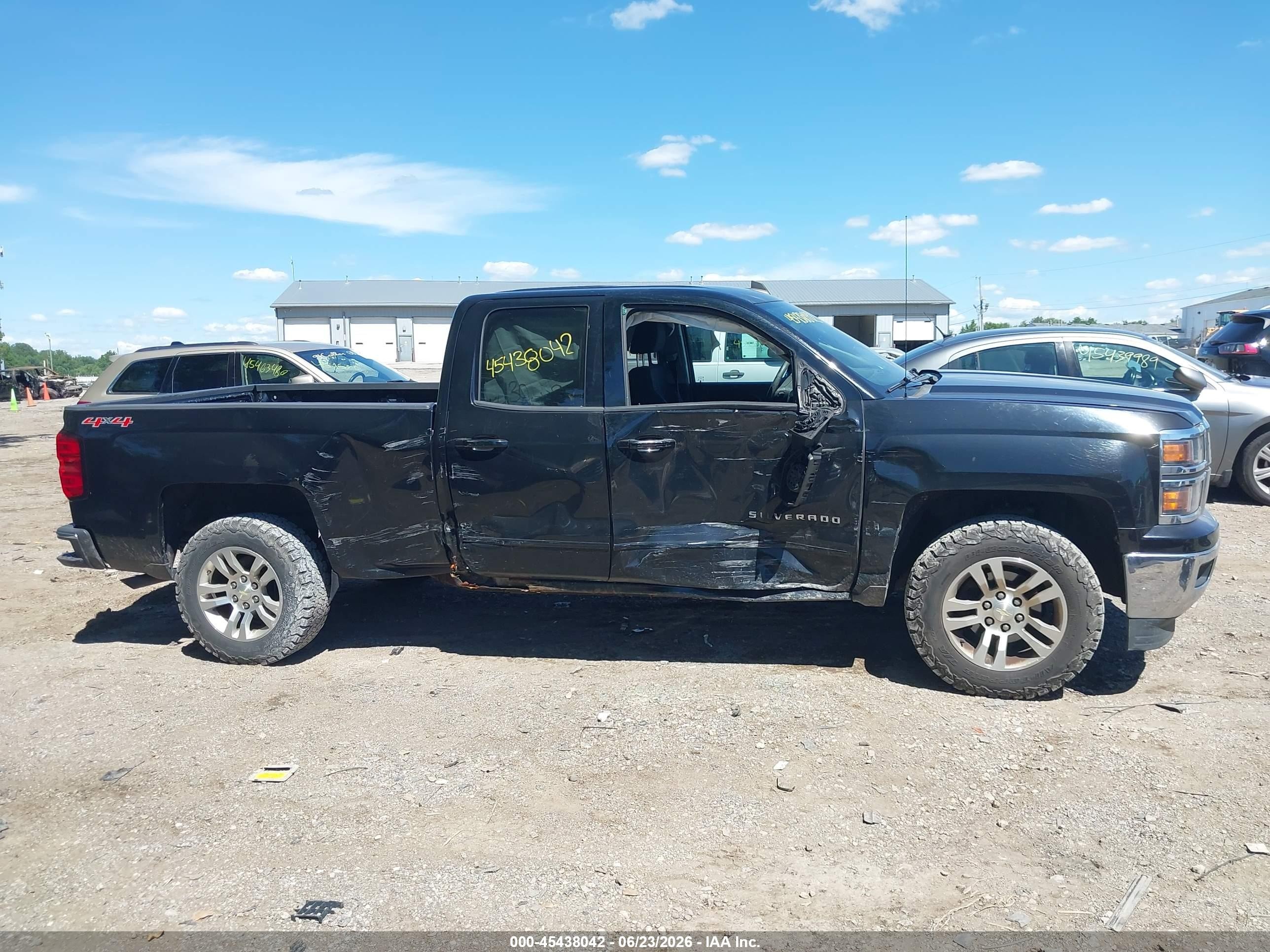 2015 Chevrolet Silverado 1500 Lt Black vin: 1GCVKREC8FZ406202