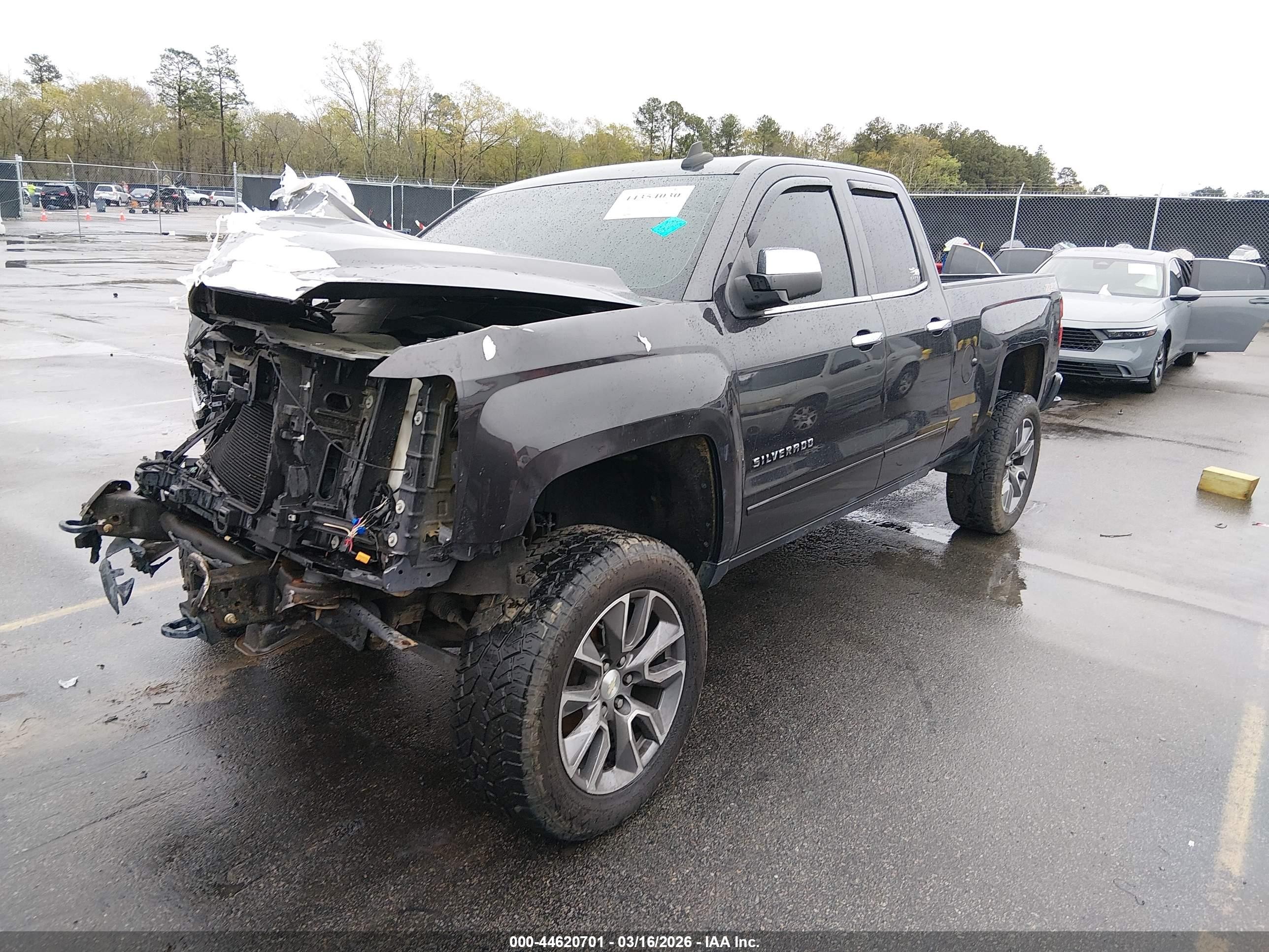 2015 Chevrolet Silverado 1500 2lt Gray vin: 1GCVKREC8FZ413134