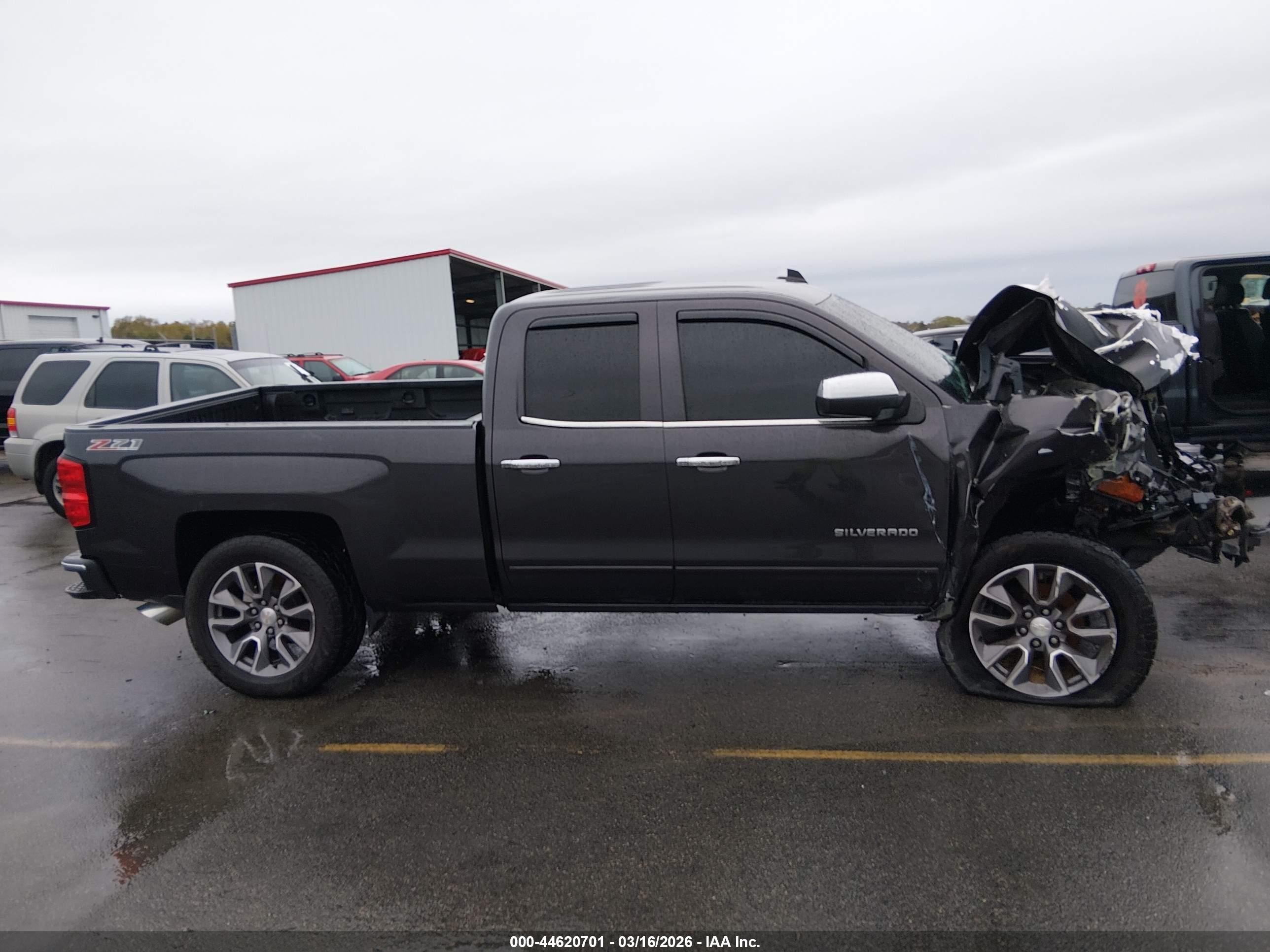 2015 Chevrolet Silverado 1500 2lt Gray vin: 1GCVKREC8FZ413134