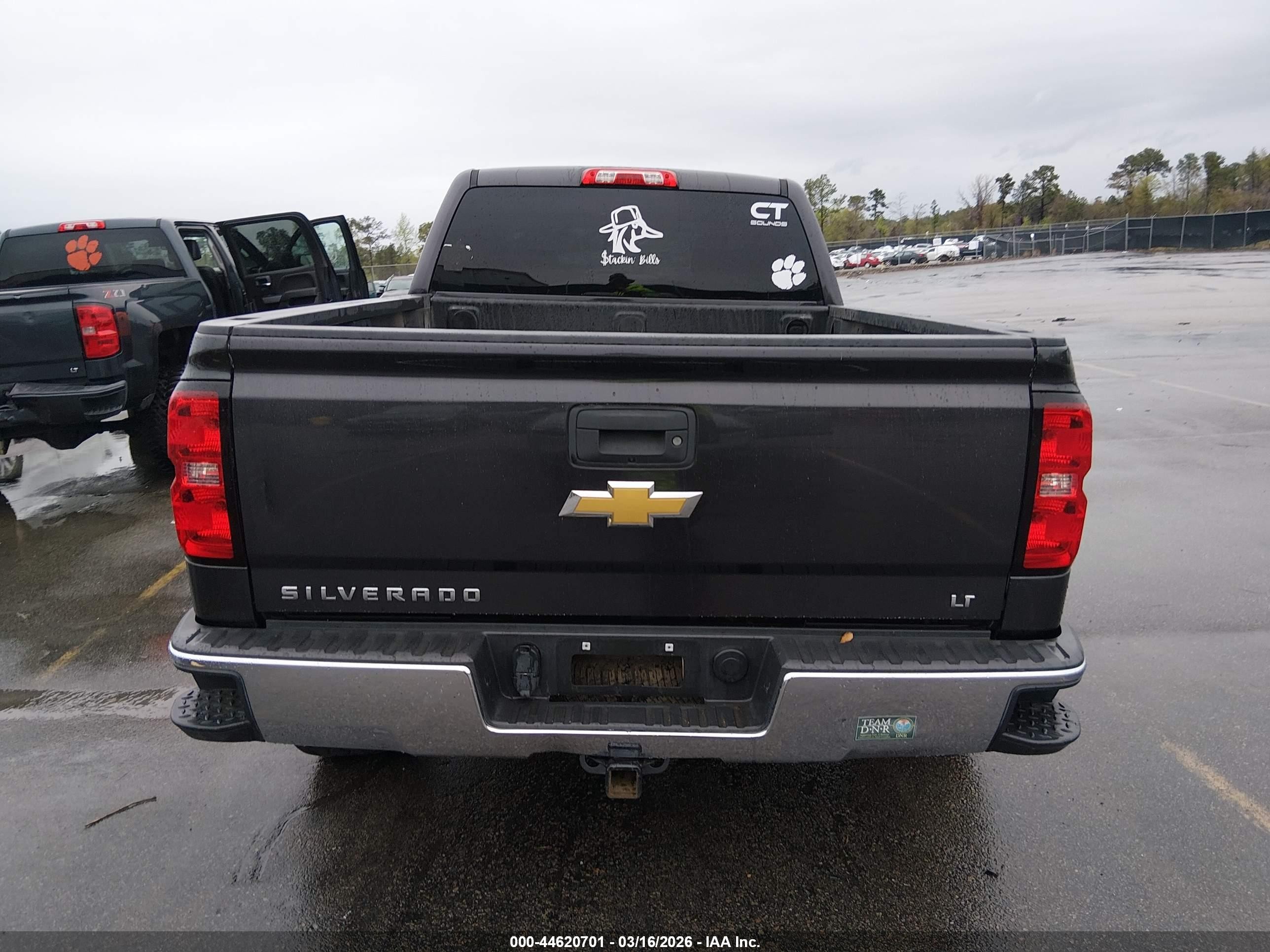 2015 Chevrolet Silverado 1500 2lt Gray vin: 1GCVKREC8FZ413134