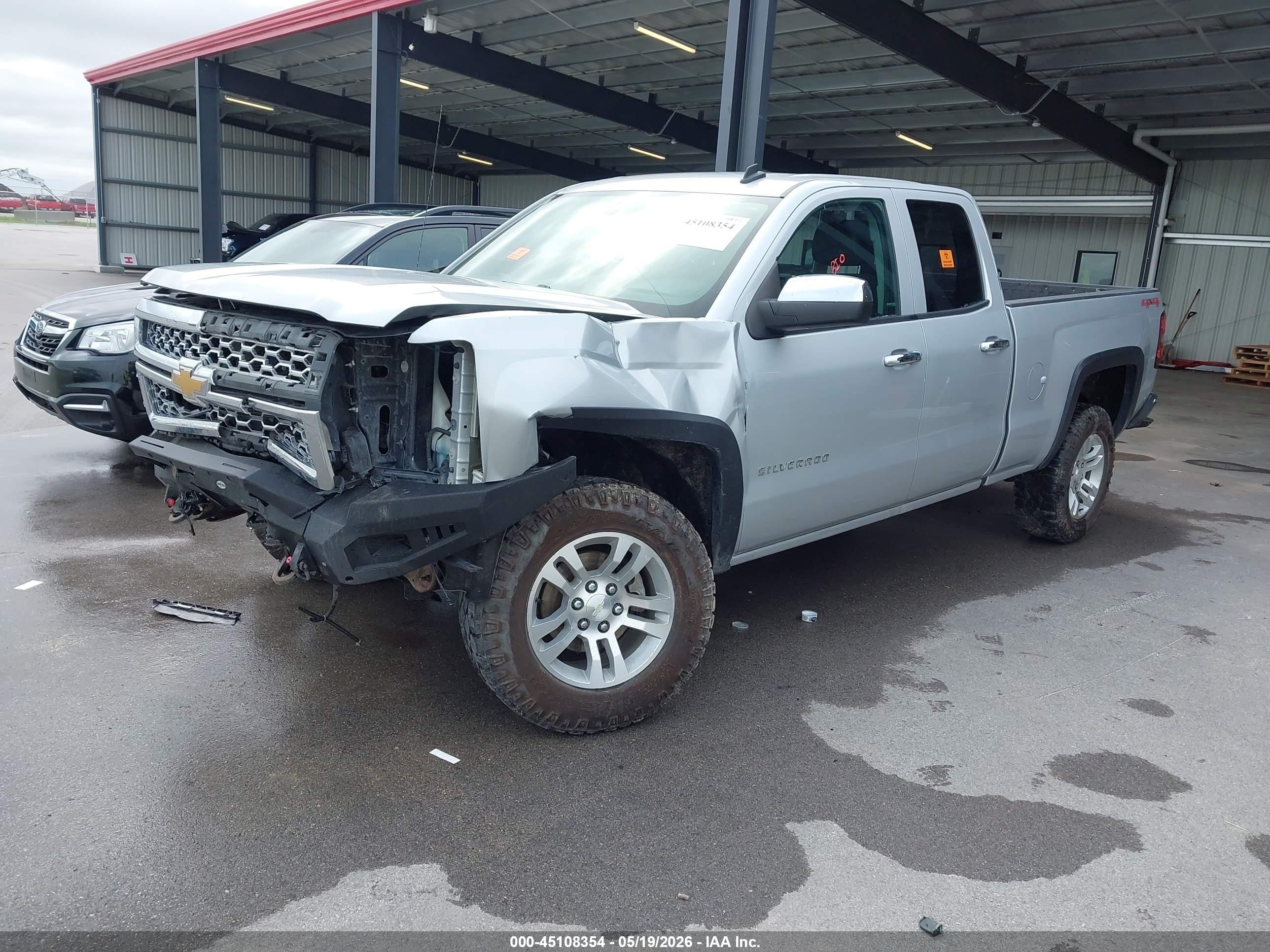 2014 Chevrolet Silverado 1500 1lt Silver vin: 1GCVKREC9EZ232039