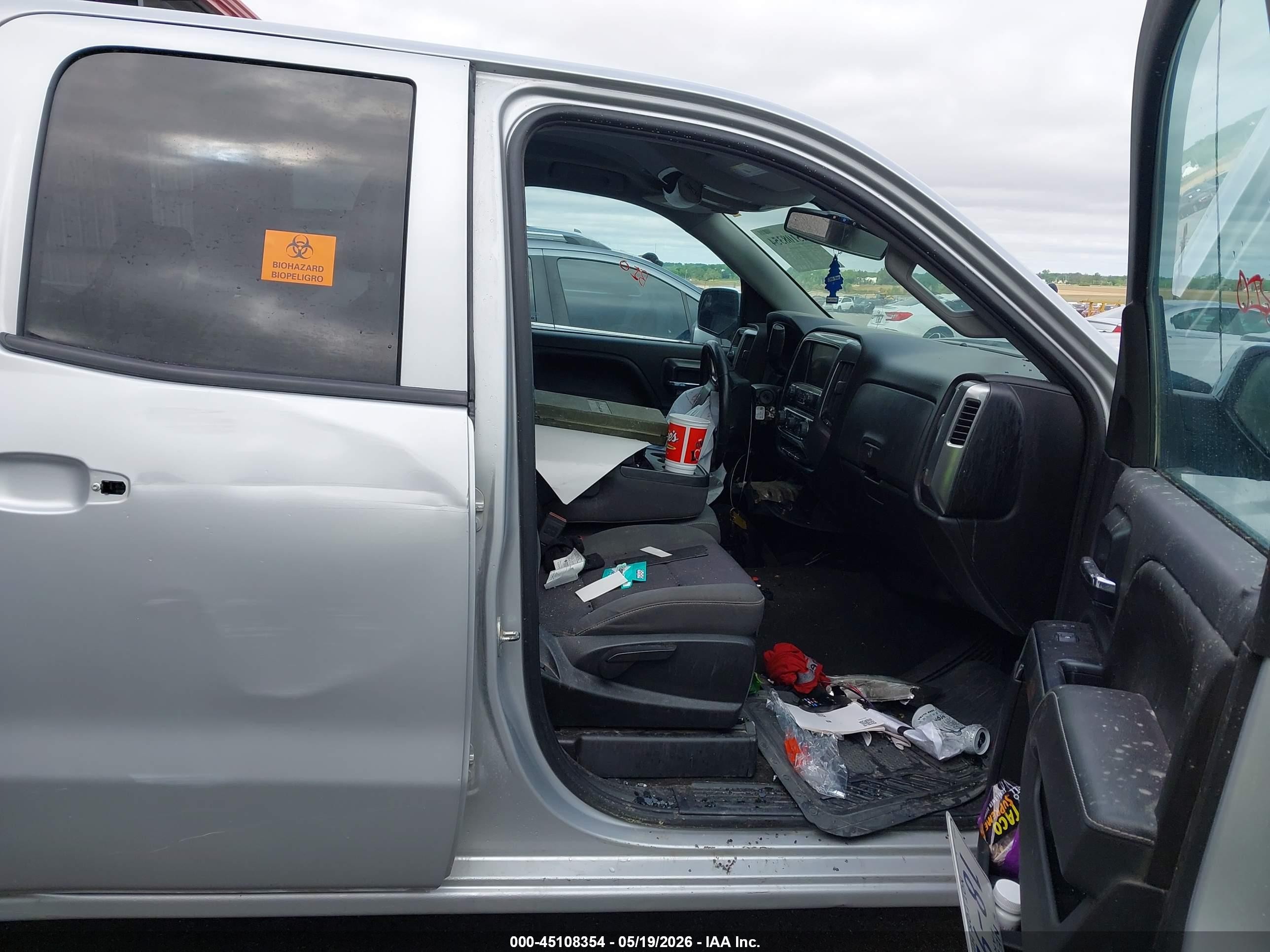 2014 Chevrolet Silverado 1500 1lt Silver vin: 1GCVKREC9EZ232039