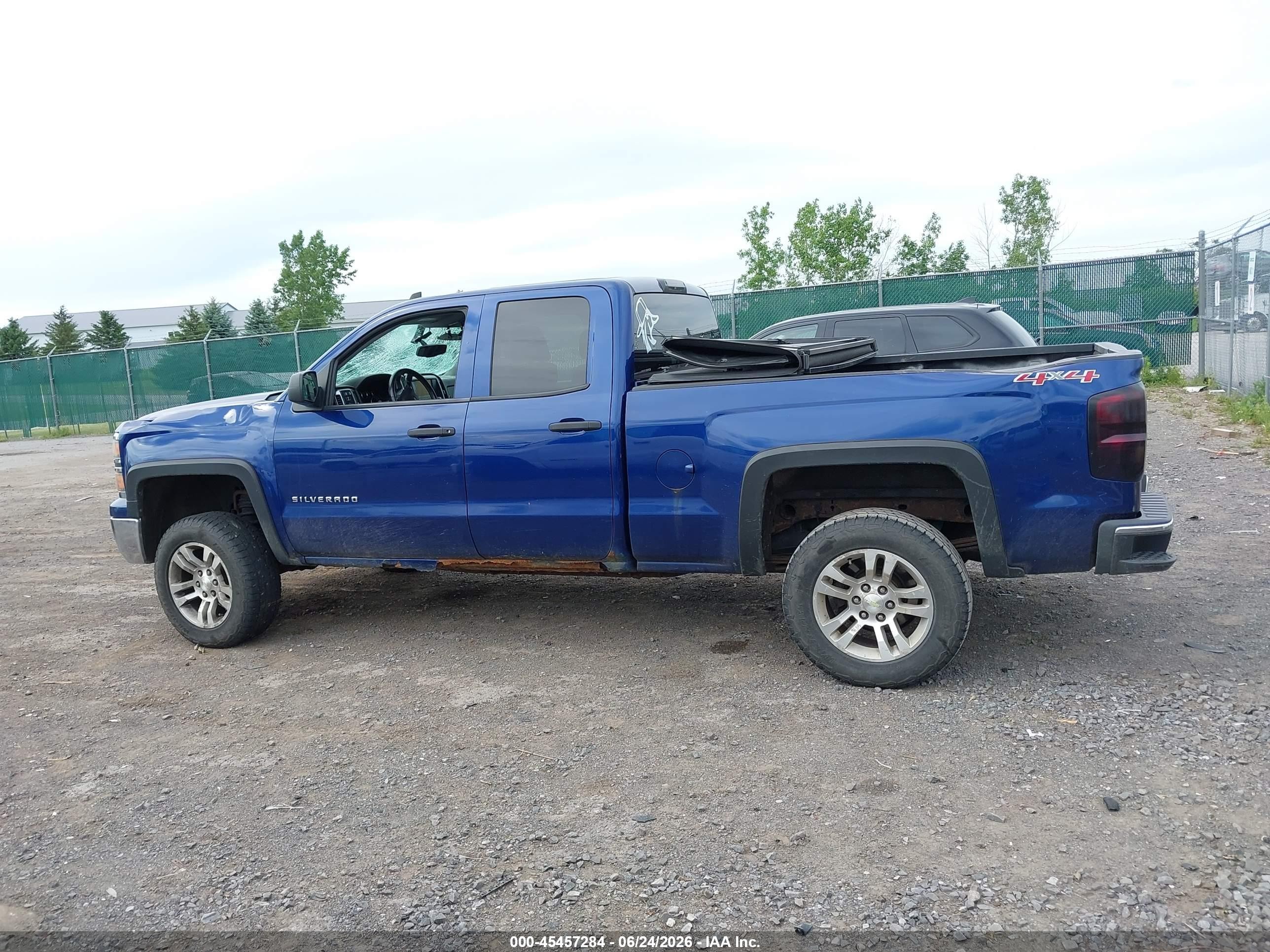 2014 Chevrolet Silverado 1500 Lt Blue vin: 1GCVKREC9EZ258060