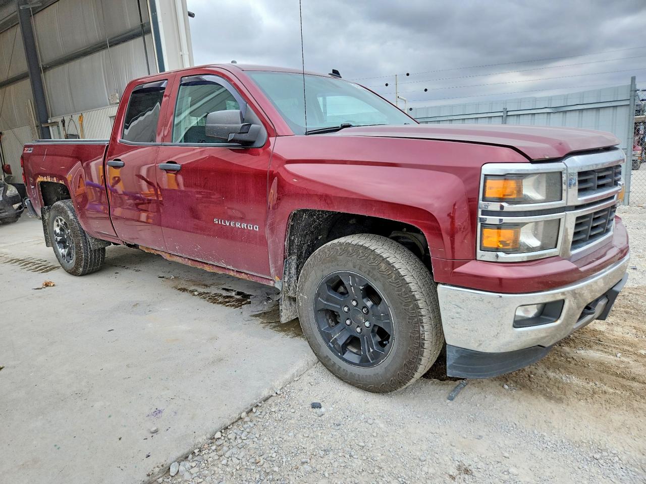 2014 Chevrolet Silverado K1500 Lt Burgundy vin: 1GCVKREC9EZ279863