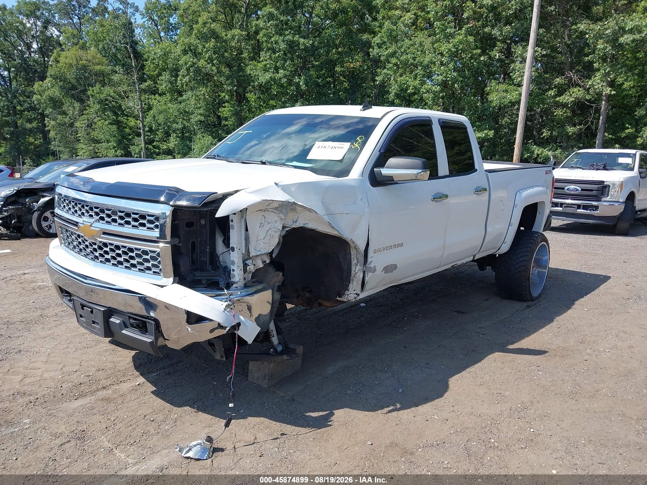 2014 Chevrolet Silverado 1500 Lt White vin: 1GCVKREC9EZ298252