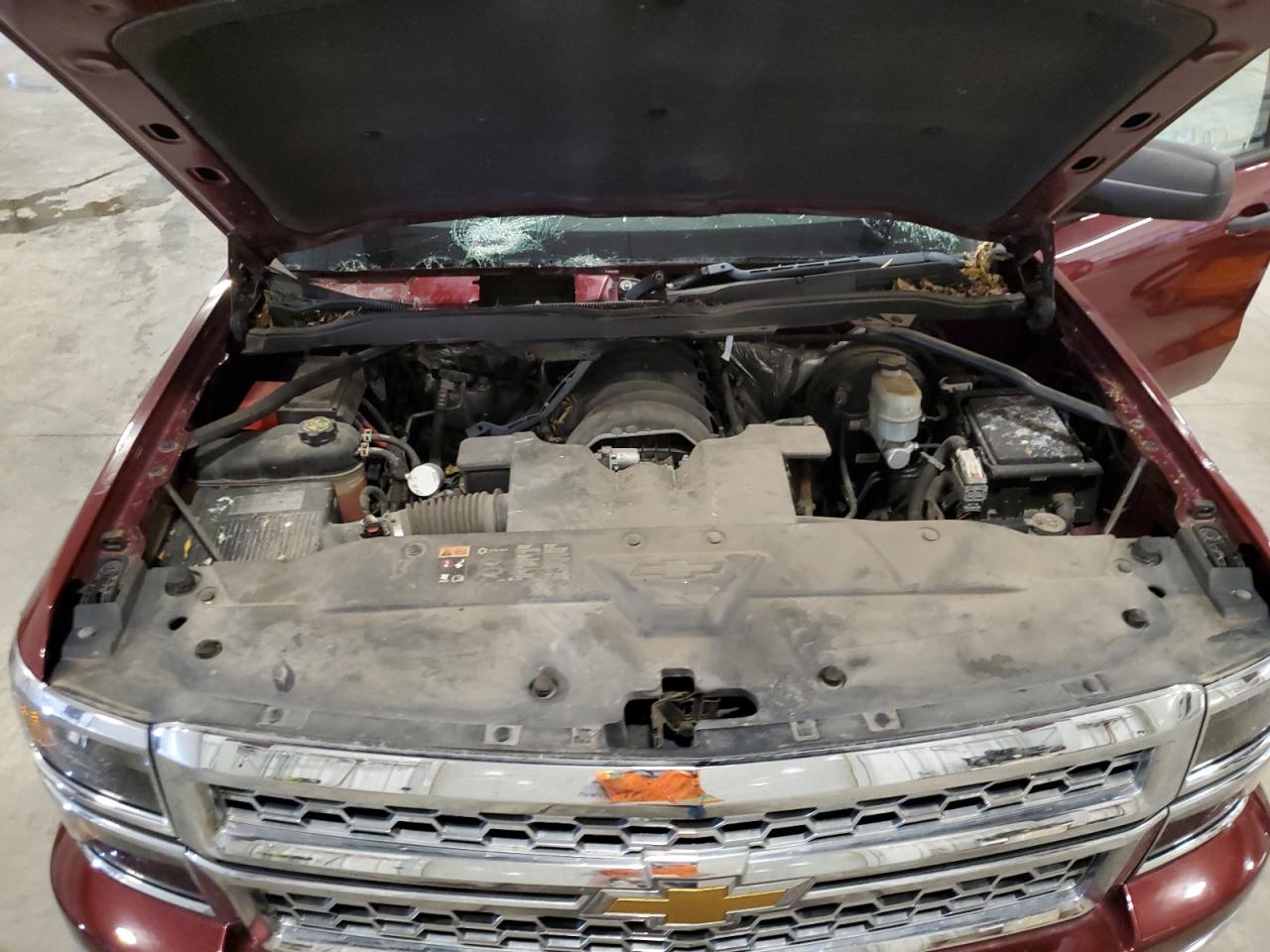 2014 Chevrolet Silverado K1500 Lt Maroon vin: 1GCVKREC9EZ334201