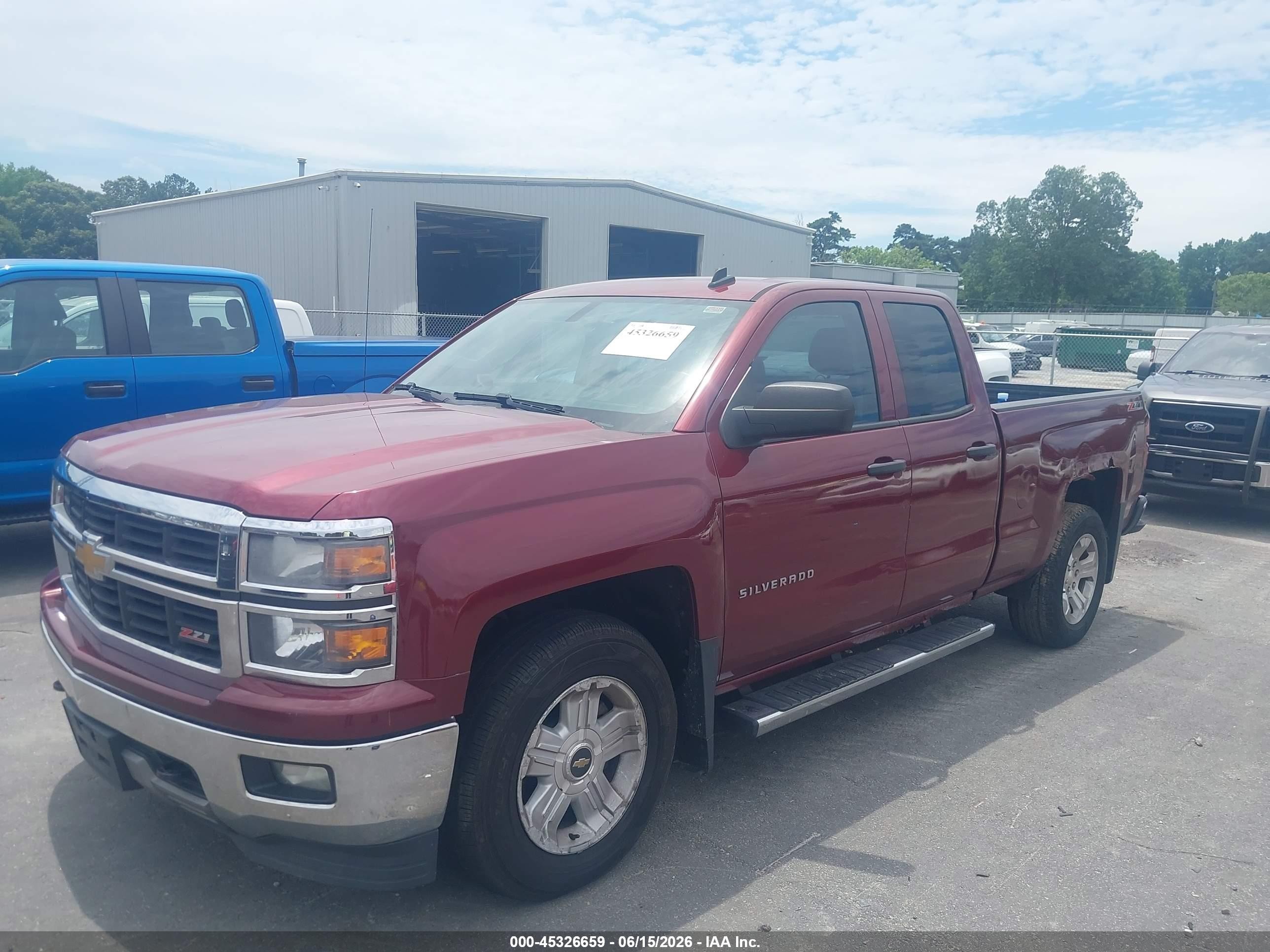 2014 Chevrolet Silverado 1500 2lt Red vin: 1GCVKREC9EZ376478