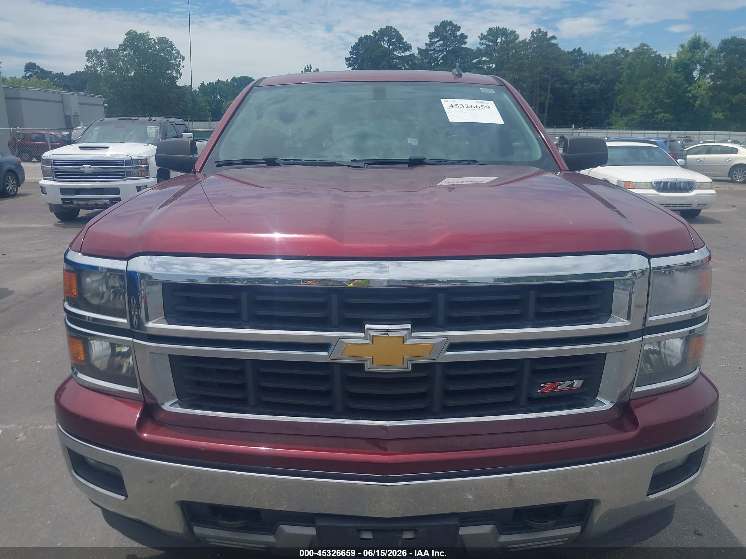 2014 Chevrolet Silverado 1500 2lt Red vin: 1GCVKREC9EZ376478