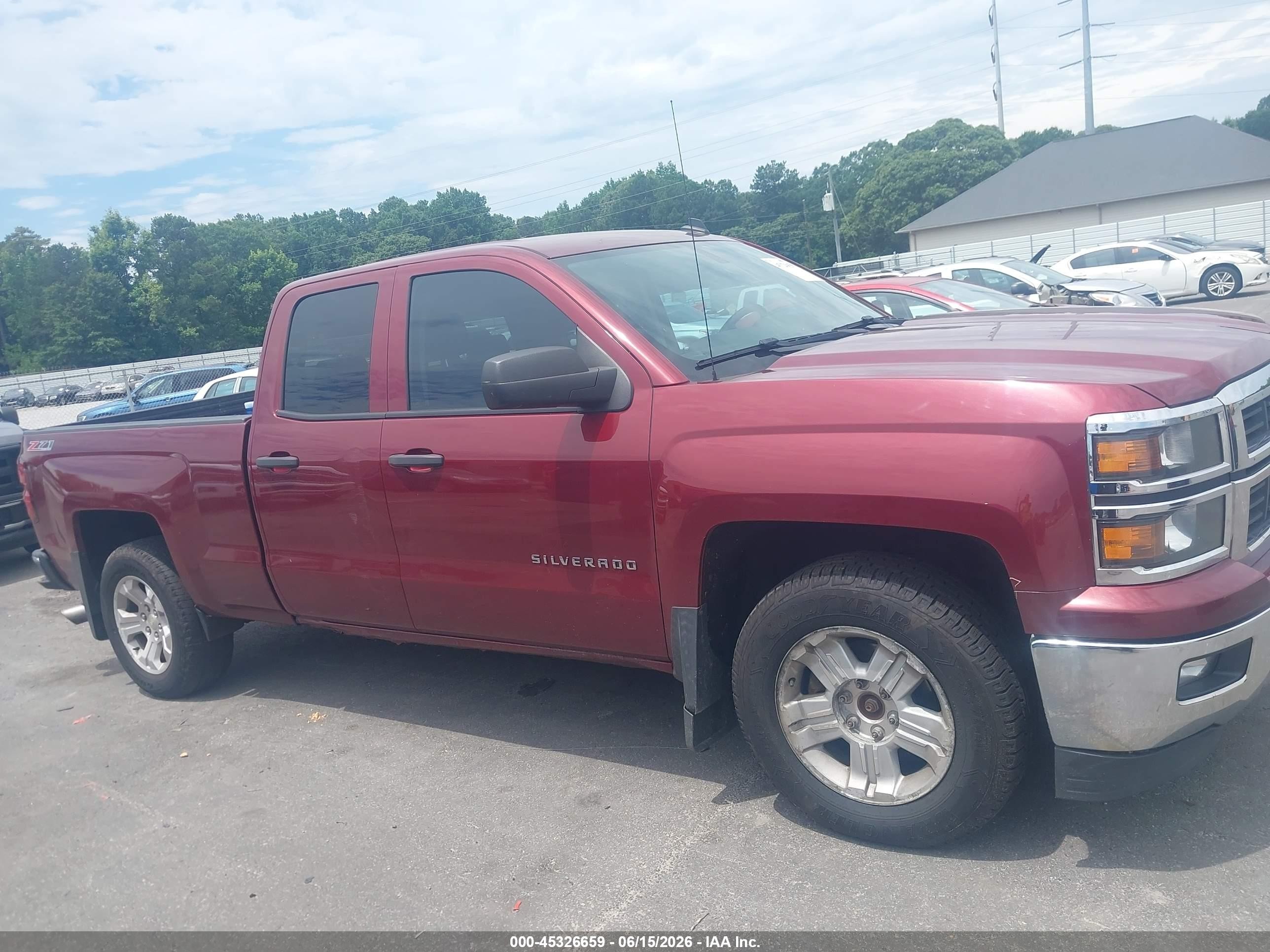 2014 Chevrolet Silverado 1500 2lt Red vin: 1GCVKREC9EZ376478