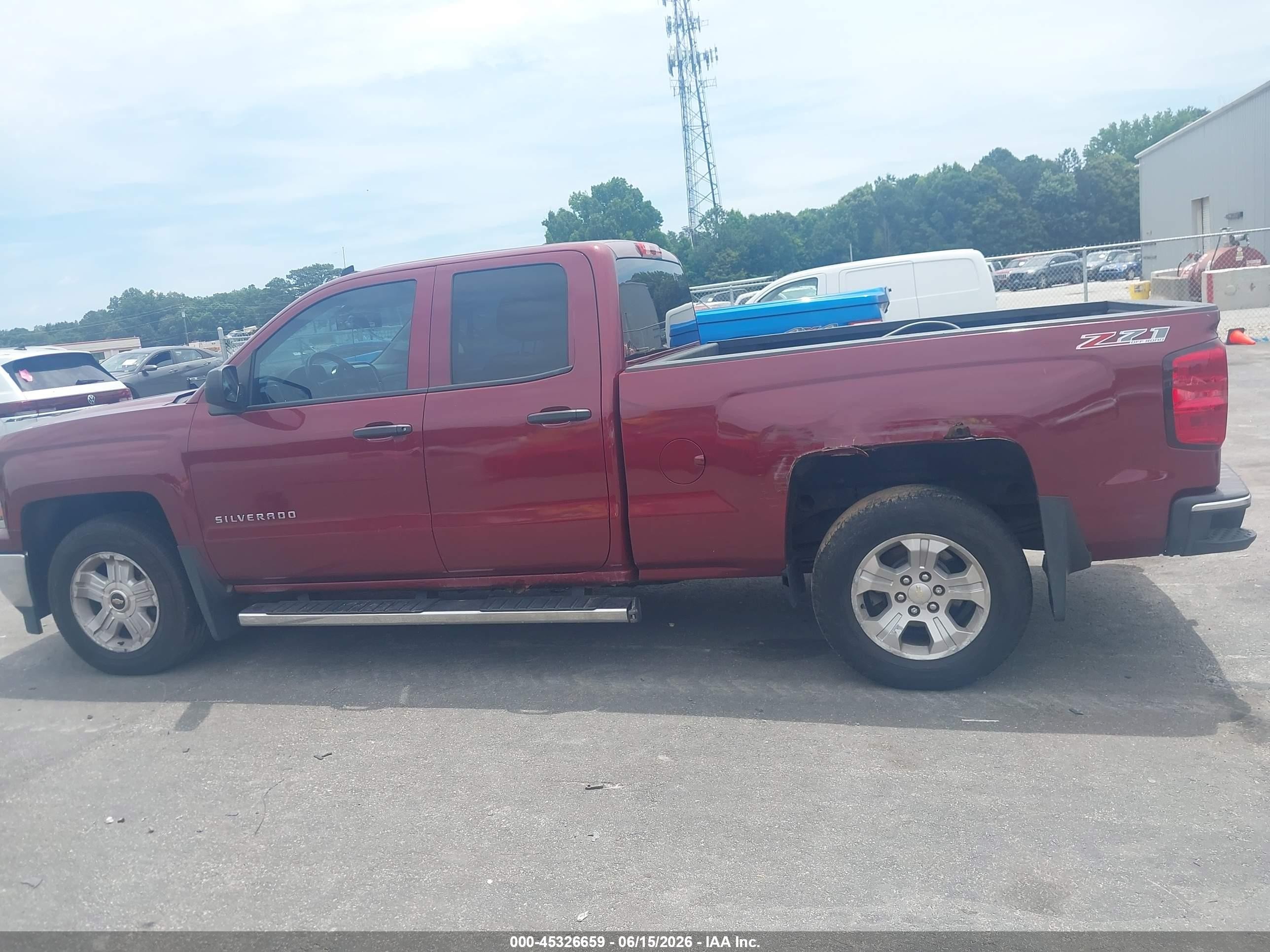 2014 Chevrolet Silverado 1500 2lt Red vin: 1GCVKREC9EZ376478