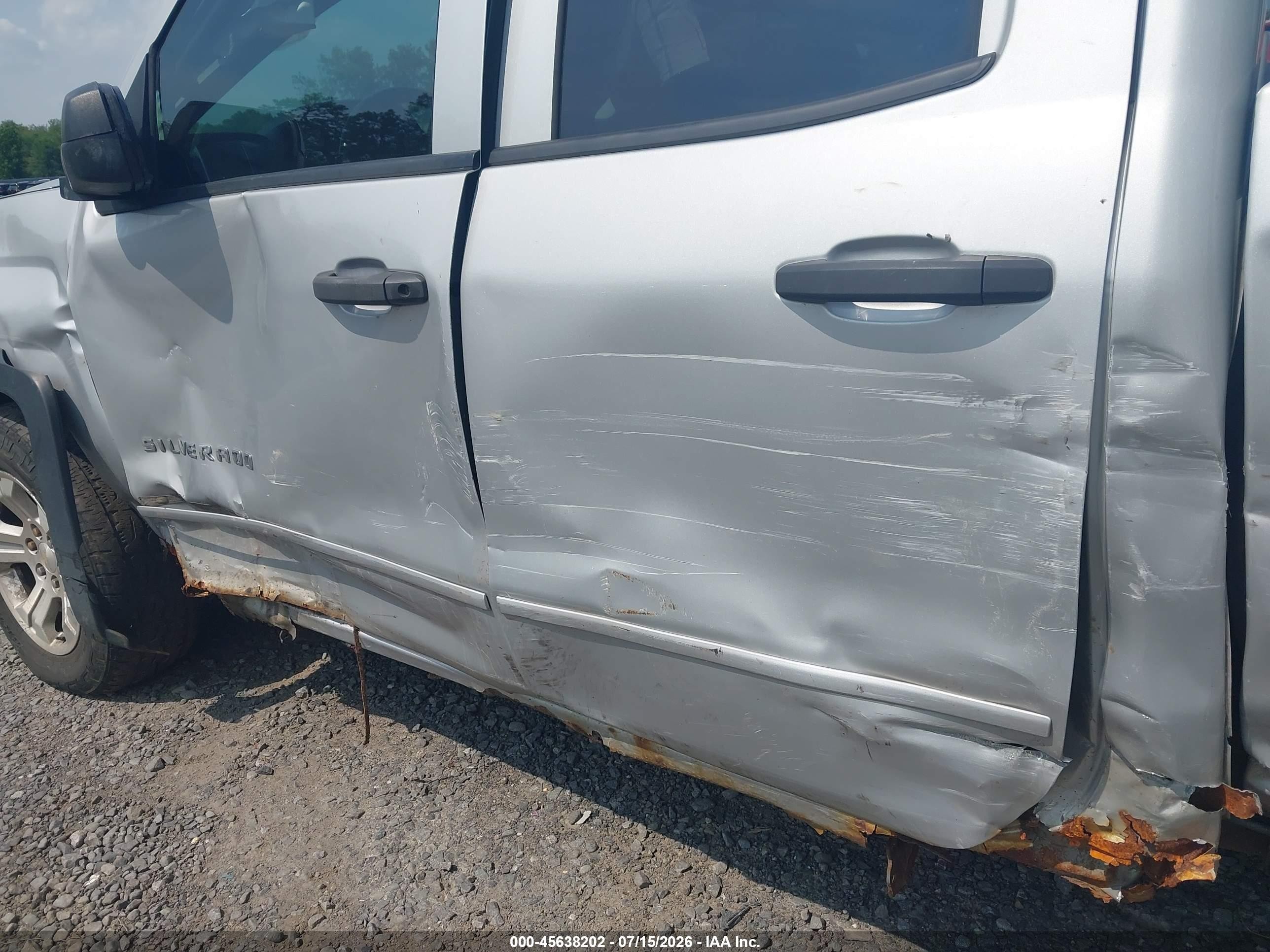 2014 Chevrolet Silverado 1500 Lt Silver vin: 1GCVKREC9EZ396343